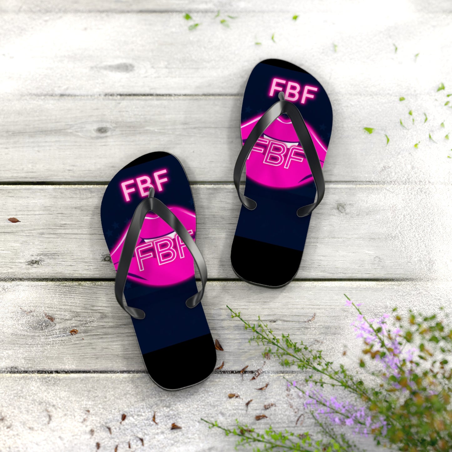 Neon Flip Flops - Trendy Summer Footwear for Beach Days, Pool Parties, and Vacation Vibes | FBF Design
