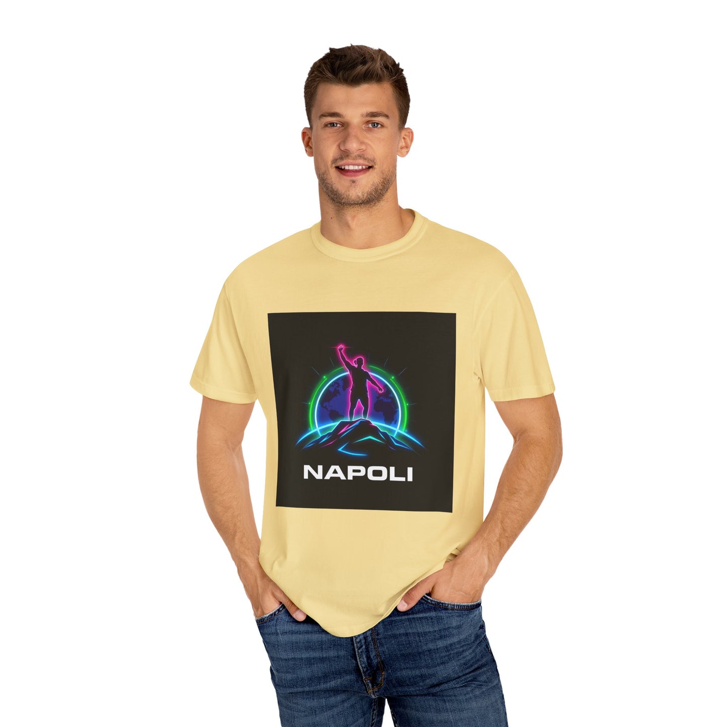 Neon Napoli T-Shirt for Adventurers, Retro Graphic Tee, Perfect for Travelers, Gifts for Him/Her, Cool Streetwear, Casual Outfit