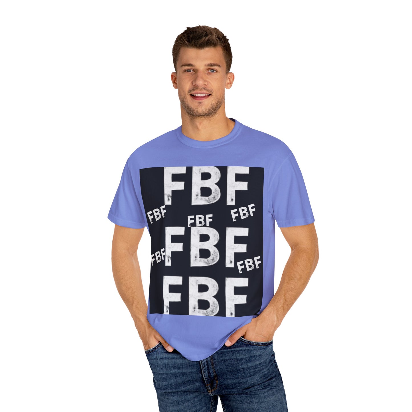 FBF Garment-Dyed Unisex T-shirt, Casual Wear, Graphic Tee, Street Style, Gift for Friends, All Occasions