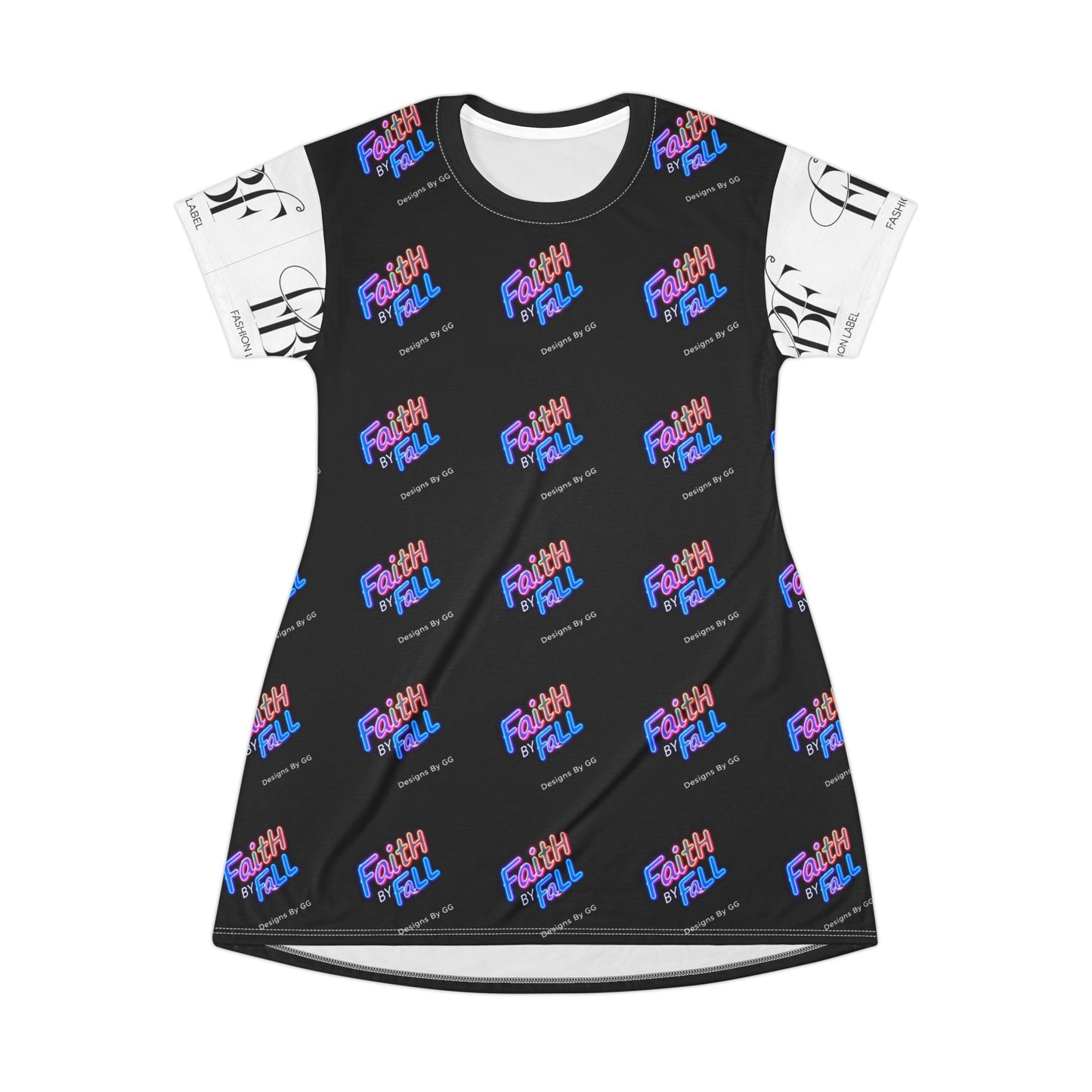 Faith by Fall T-Shirt Dress - Stylish & Vibrant Casual Wear for Autumn Events