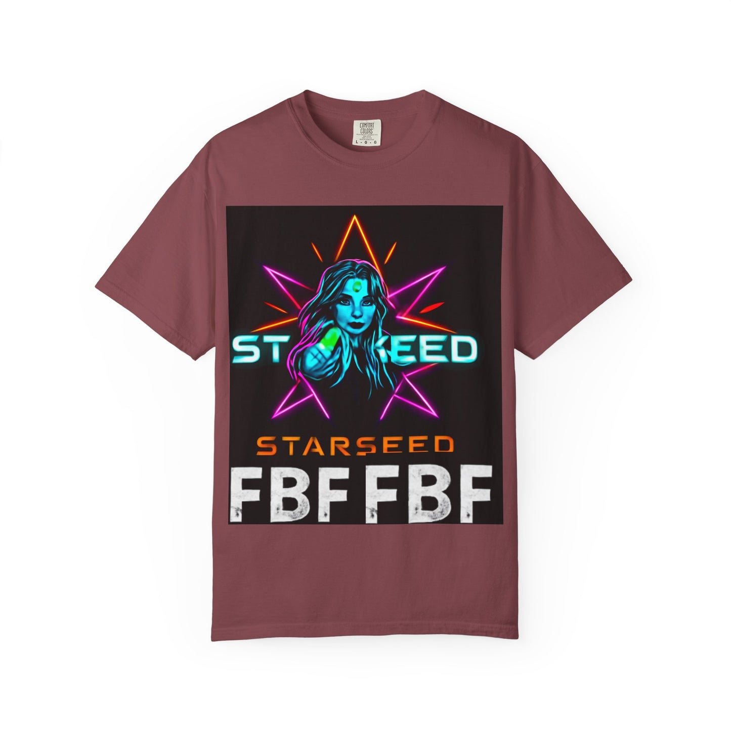 Neon Graphic T-Shirt - Starseed FBF Tee, Unisex Fashion, Cool Gift, Festival Wear, Retro Style, Casual Streetwear