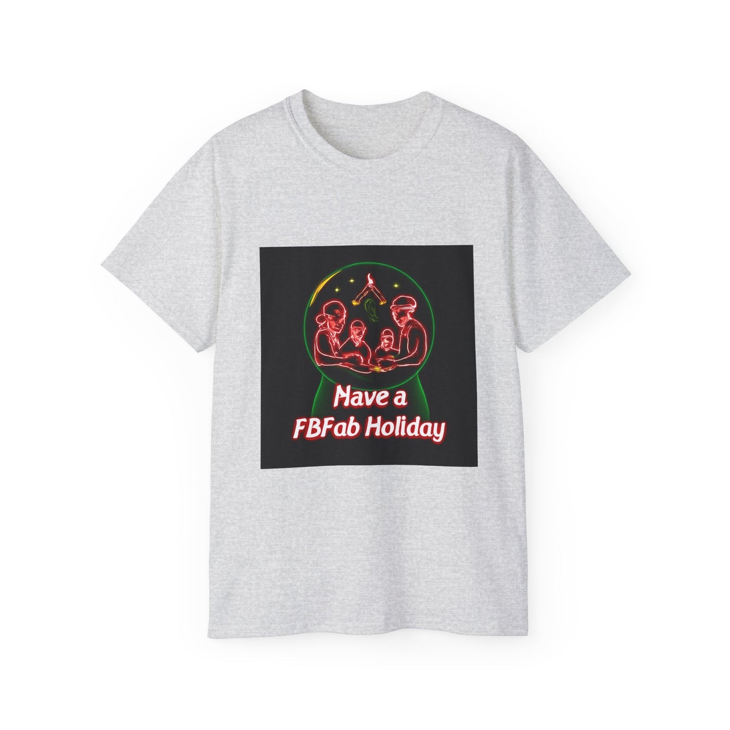 Festive Alien Tee, Unisex Holiday T-Shirt, Graphic Tee for Parties, Fun Gift for Friends, Quirky Style for Casual Wear