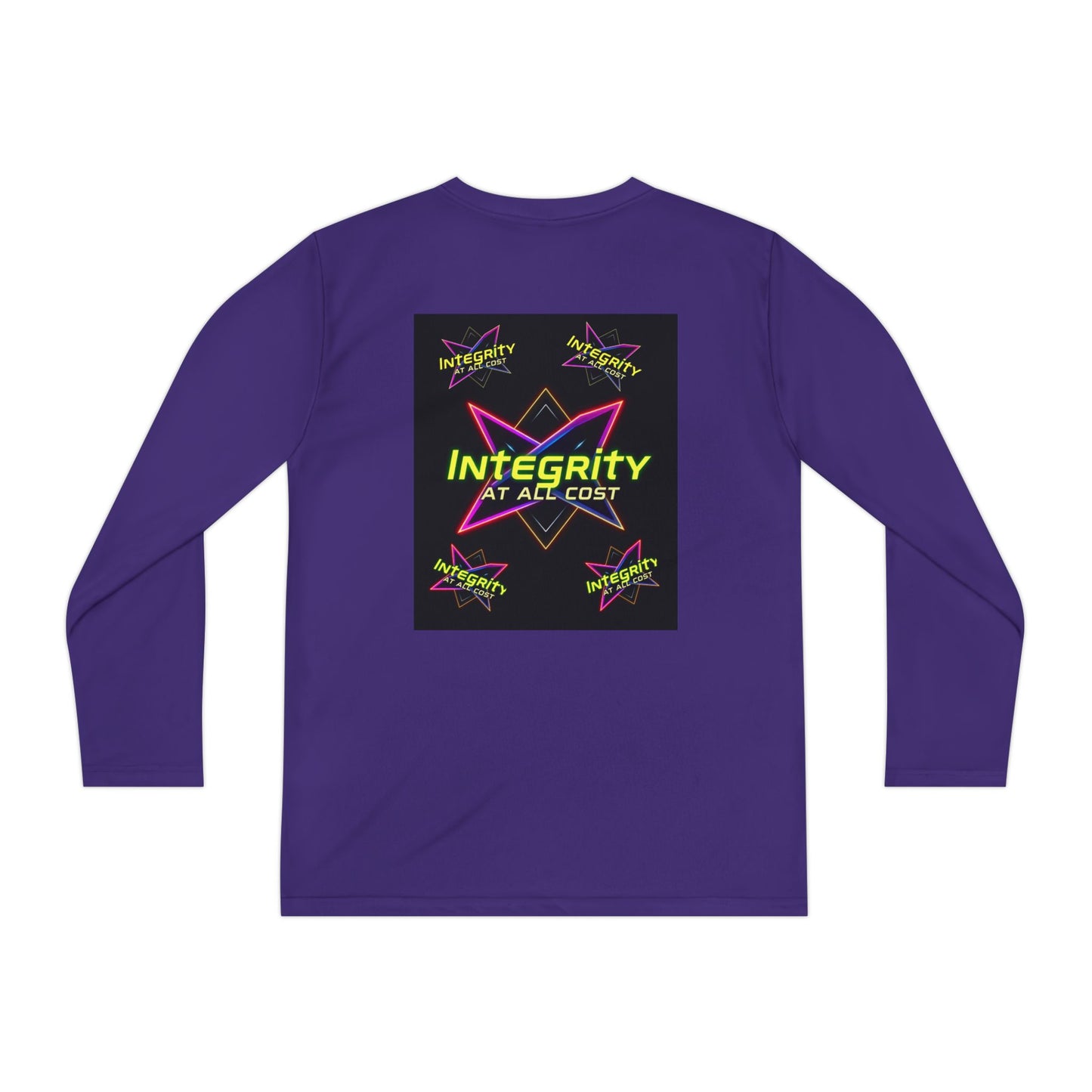 Integrity Youth Long Sleeve Tee, Cool Graphic Shirt, Motivational Apparel, Perfect for Sports, Birthday Gift