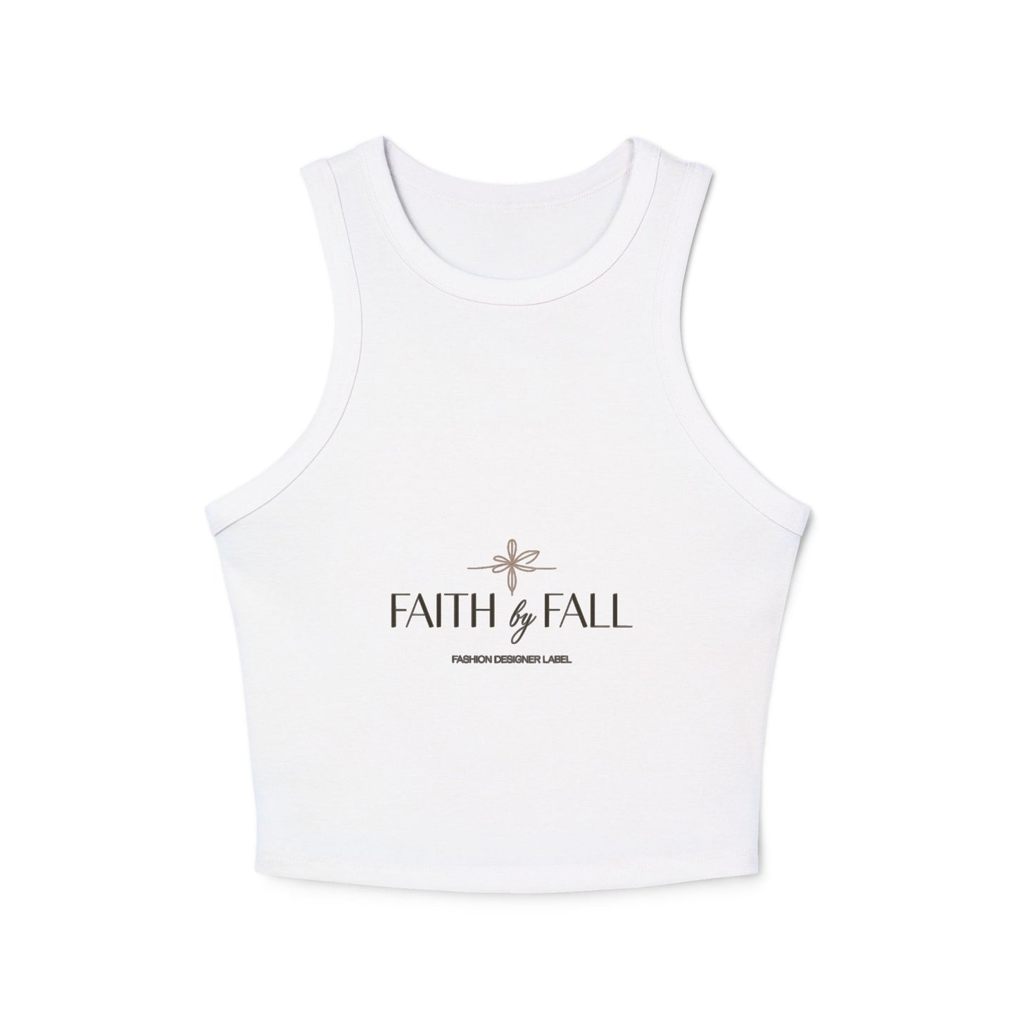 Faith & Fall Women’s Racer Tank Top | Motivational Top, Fall Fashion, Casual Wear, Unique Gift for Women, Inspirational Apparel