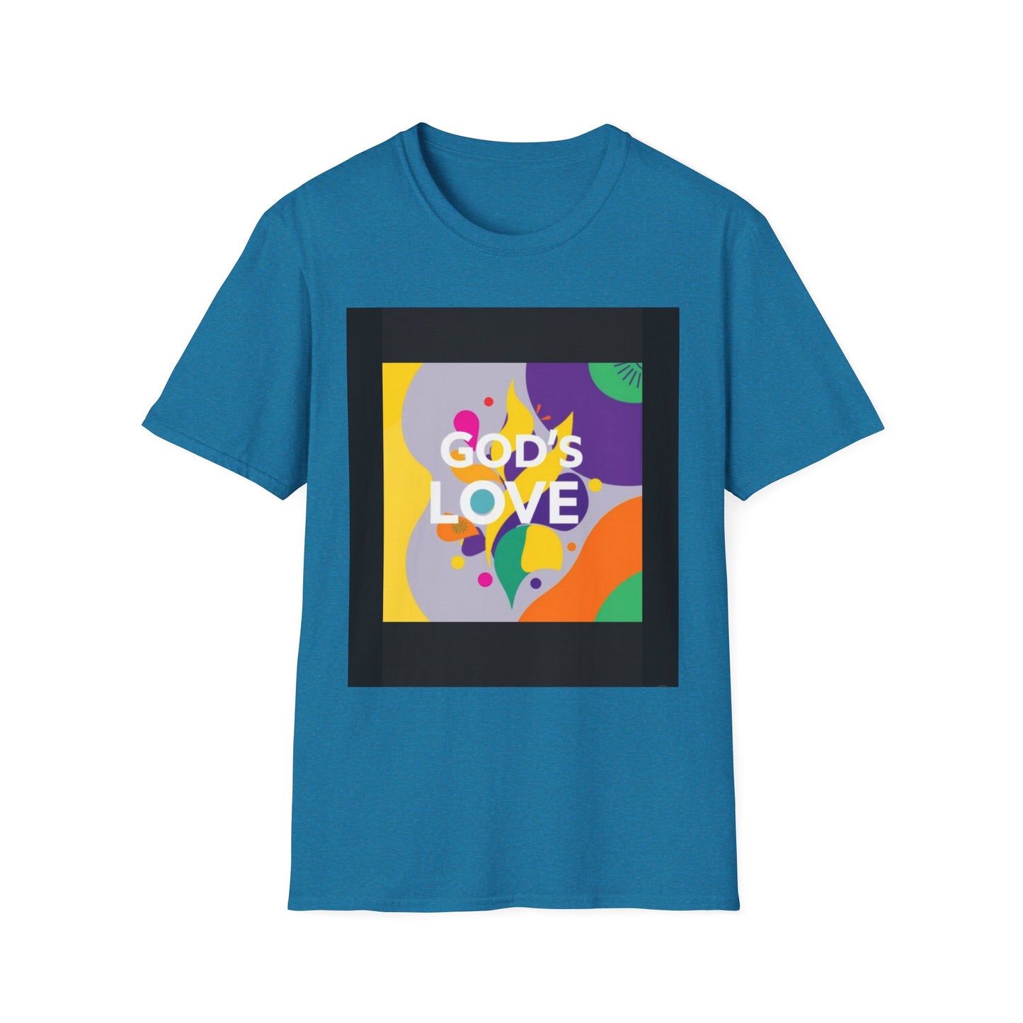 Unisex Softstyle T-Shirt with God's Love Design, Faith Shirt, Inspirational Tee, Christian Apparel, Gift for Believers, Everyday Wear