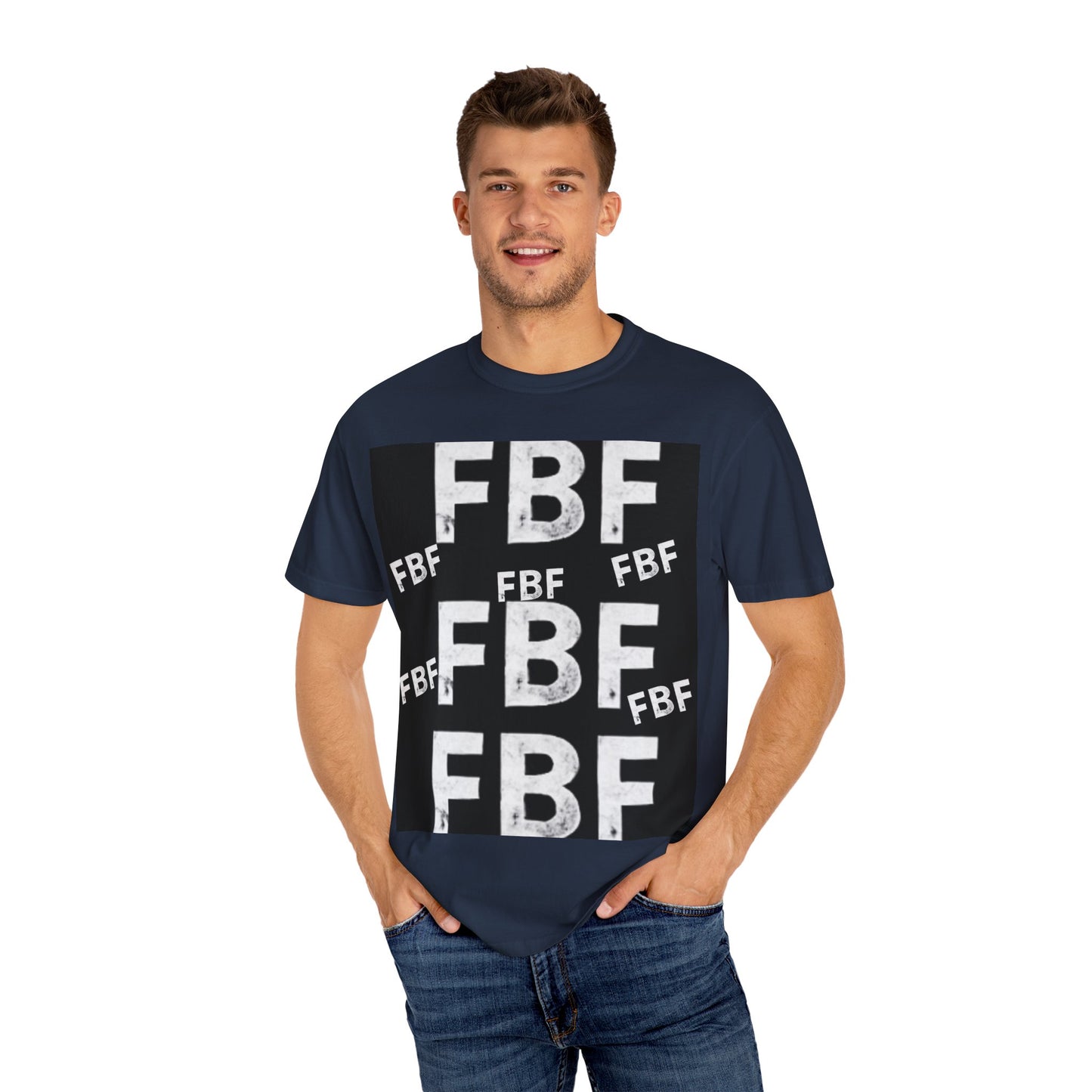 FBF Garment-Dyed Unisex T-shirt, Casual Wear, Graphic Tee, Street Style, Gift for Friends, All Occasions