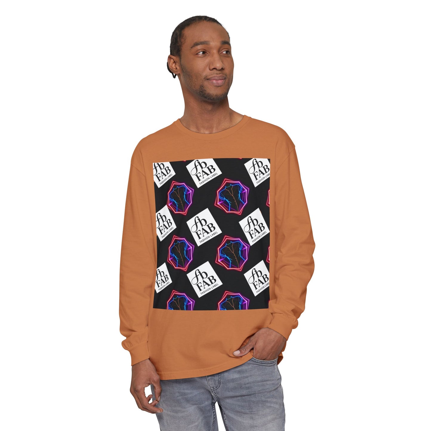 Unisex Garment-dyed Long Sleeve T-Shirt