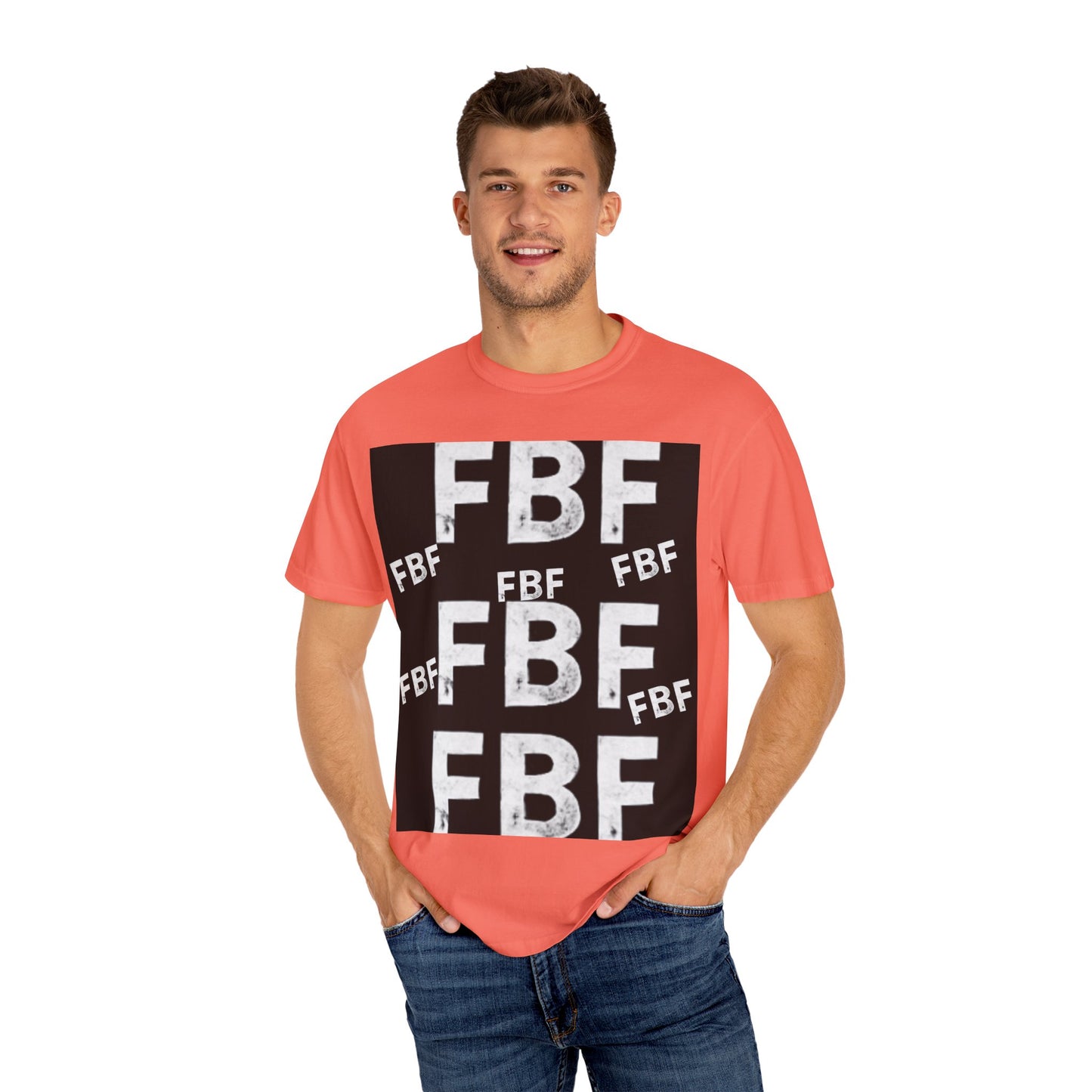 FBF Garment-Dyed Unisex T-shirt, Casual Wear, Graphic Tee, Street Style, Gift for Friends, All Occasions
