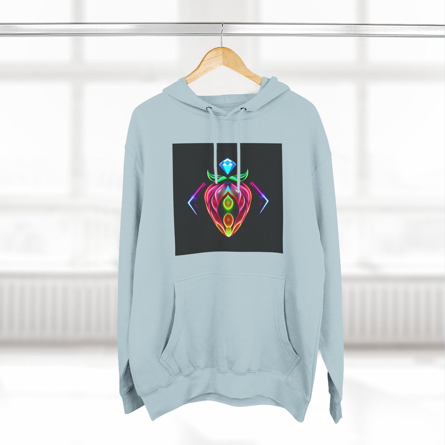 Vibrant Art Hoodie, Colorful Fleece Hoodie, Unique Sweatshirt, Artistic Gift, Cozy Layer for Every Occasion
