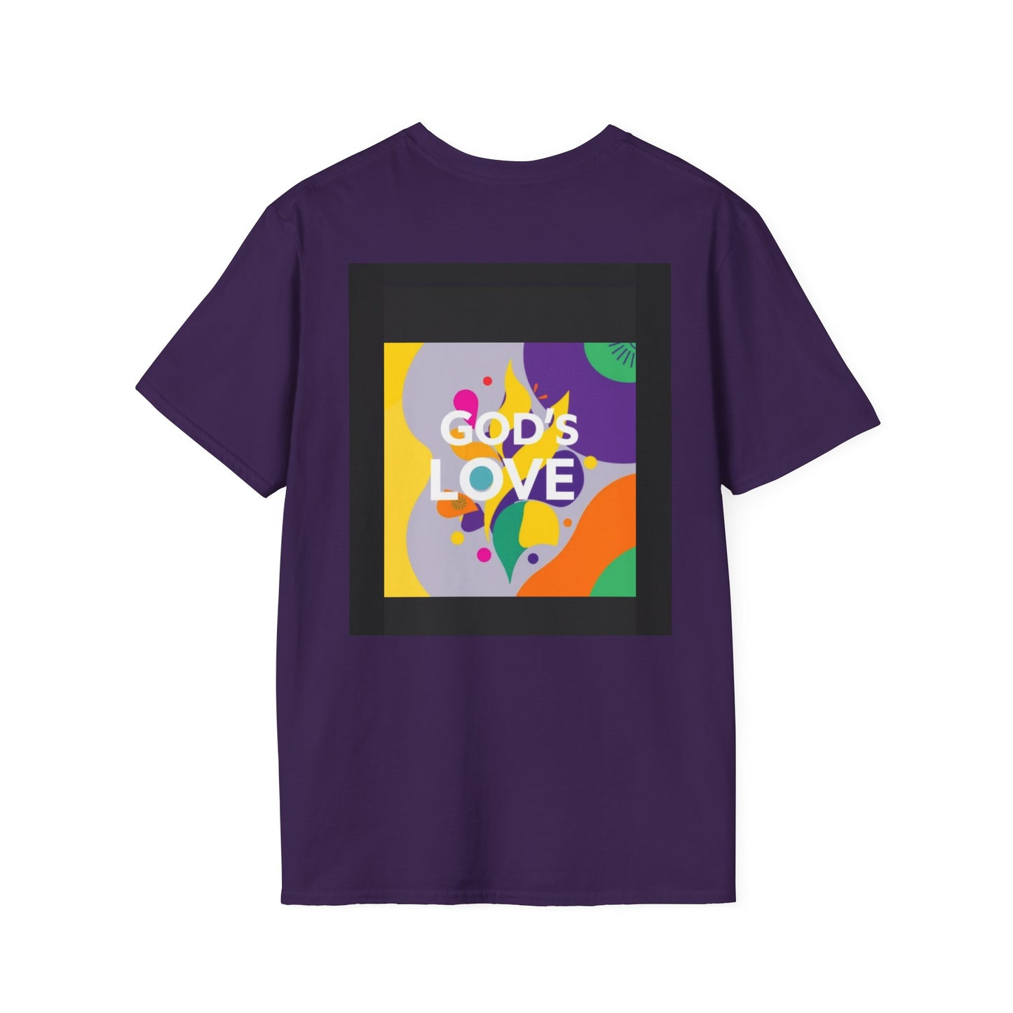 Unisex Softstyle T-Shirt with God's Love Design, Faith Shirt, Inspirational Tee, Christian Apparel, Gift for Believers, Everyday Wear