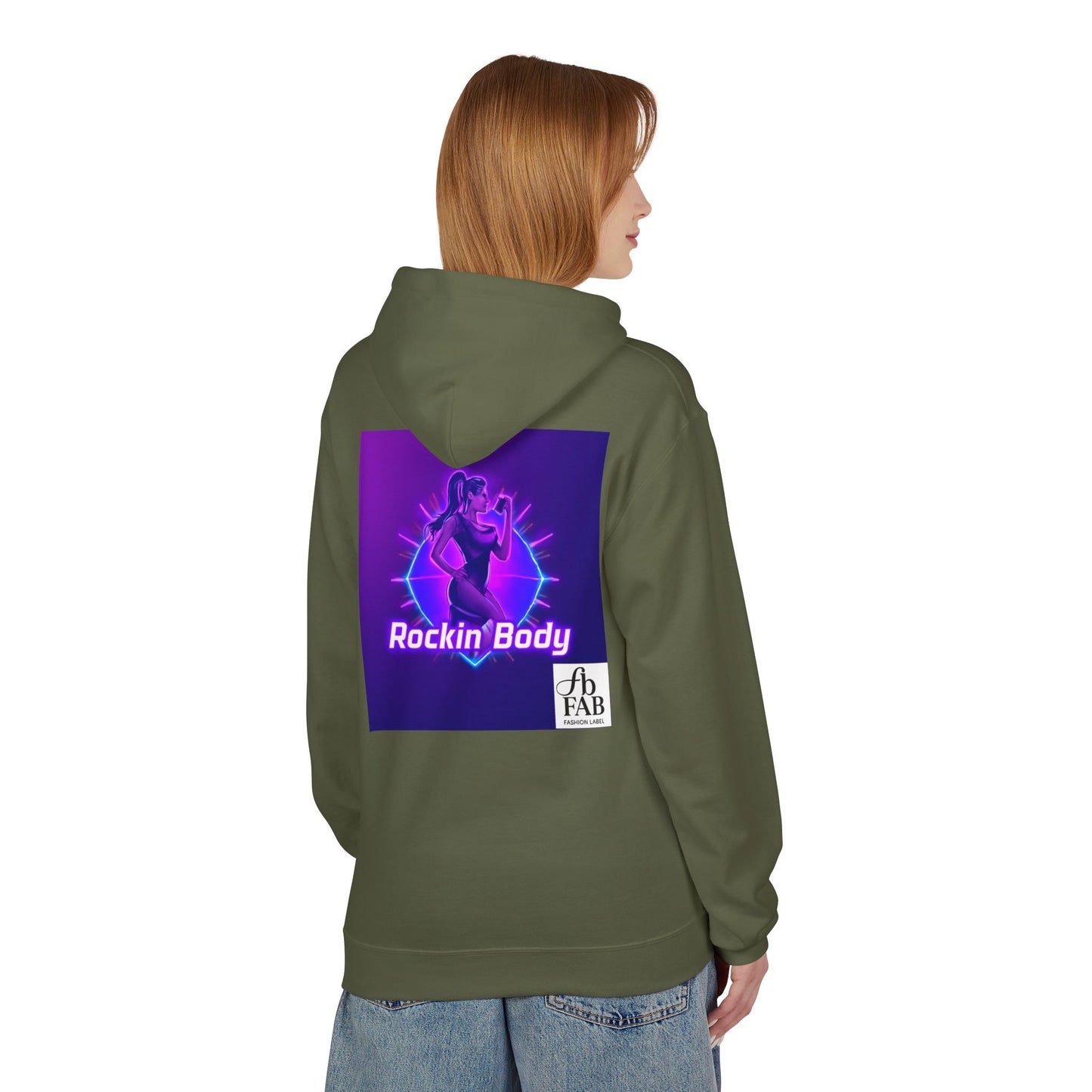 Rock Your Body Fleece Hoodie | Unisex Midweight Hoodie, Cozy Sweatshirt, Unique Gift for Fitness Lovers, Casual Wear, Music Inspired Apparel