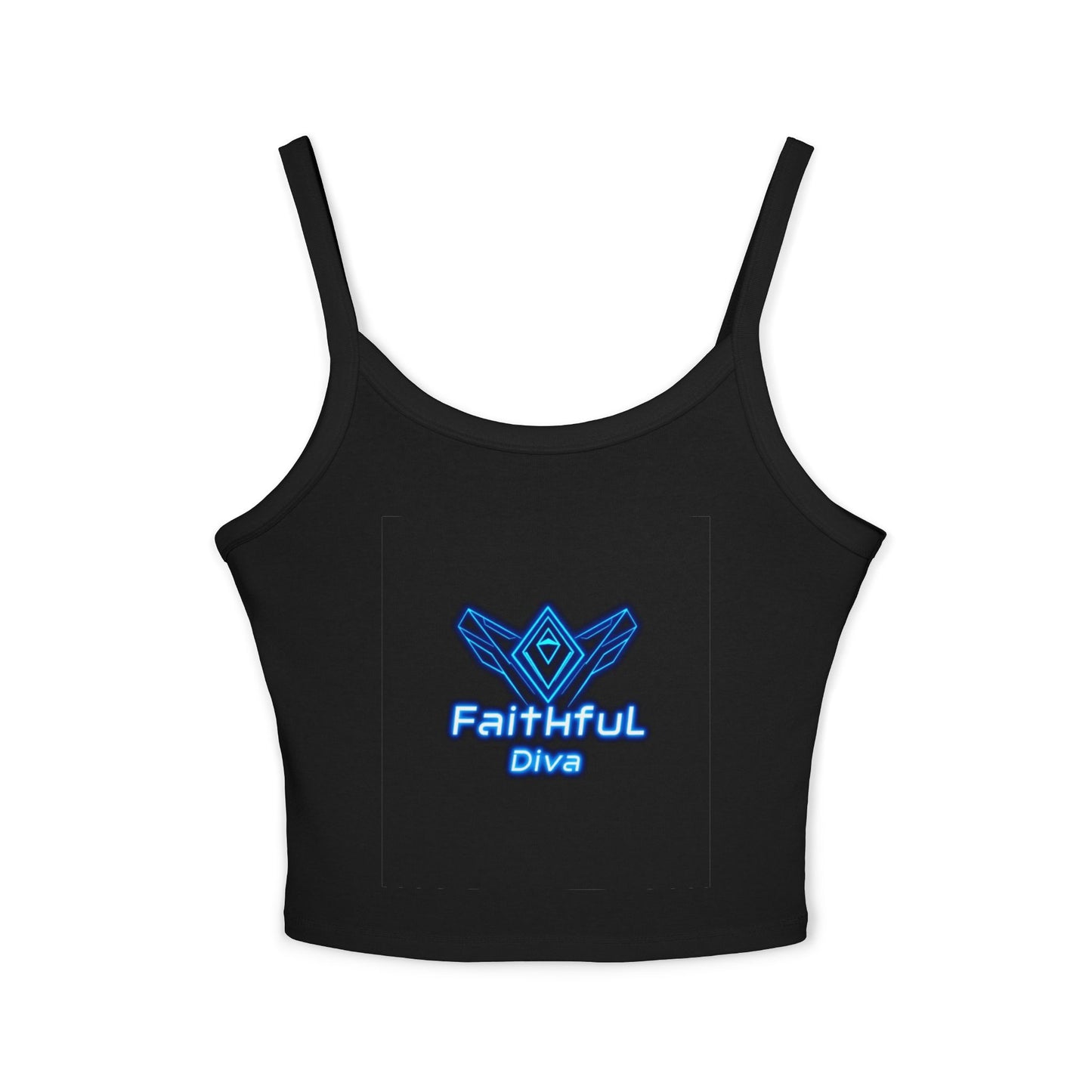 Neon Vibes Spaghetti Strap Tank Top, Stylish Crop Top, Summer Wear, Festival Fashion, Music Concert Top, Gifts for Her