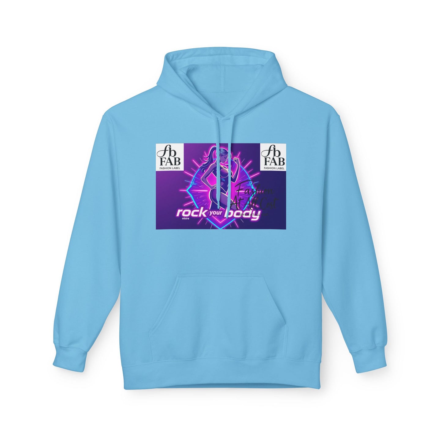 Rock Your Body Fleece Hoodie | Unisex Midweight Hoodie, Cozy Sweatshirt, Unique Gift for Fitness Lovers, Casual Wear, Music Inspired Apparel