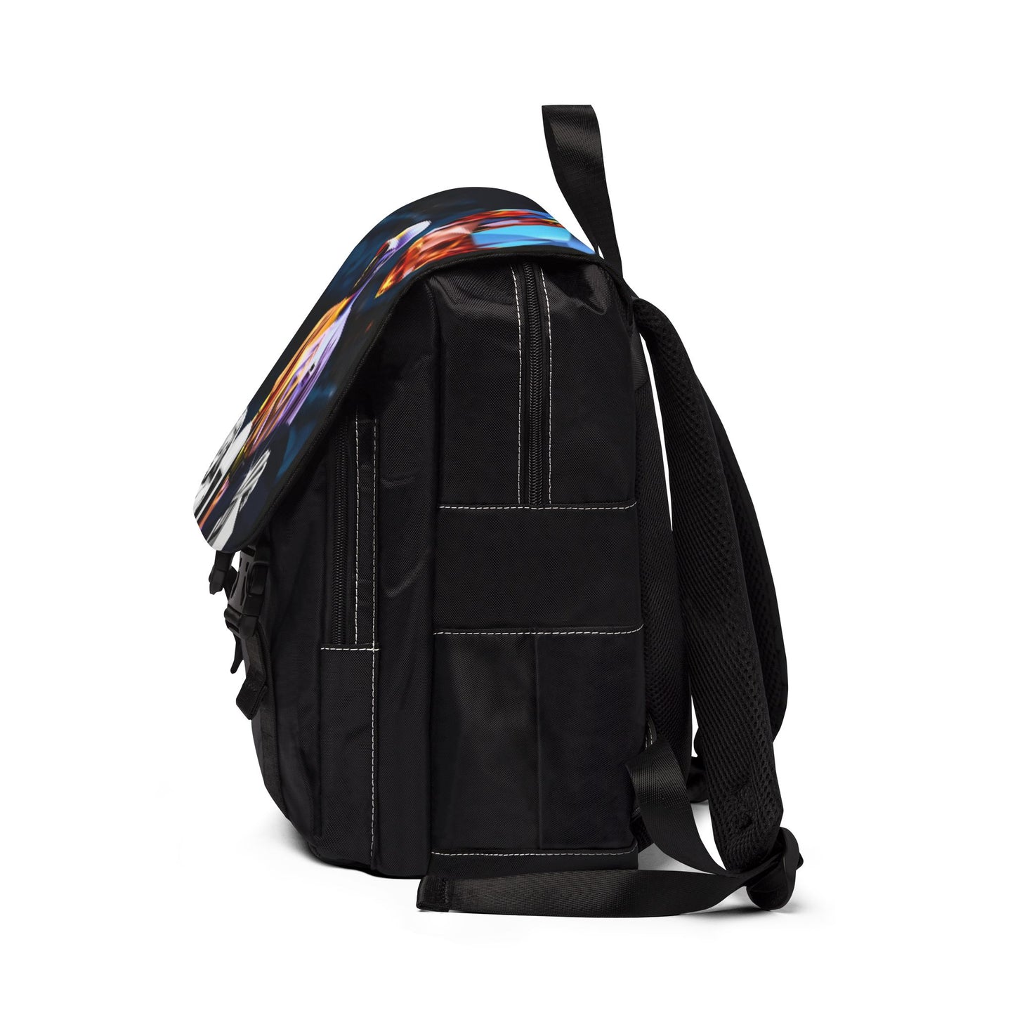 Artistic Unisex Casual Shoulder Backpack - Perfect for Travel, School, Everyday Use, Trendy Gift Idea, Unique Design