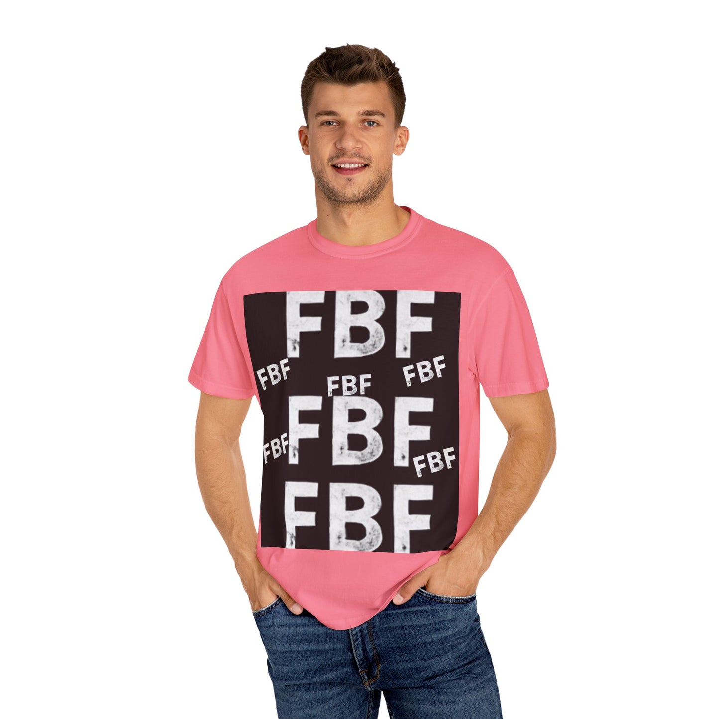 FBF Garment-Dyed Unisex T-shirt, Casual Wear, Graphic Tee, Street Style, Gift for Friends, All Occasions