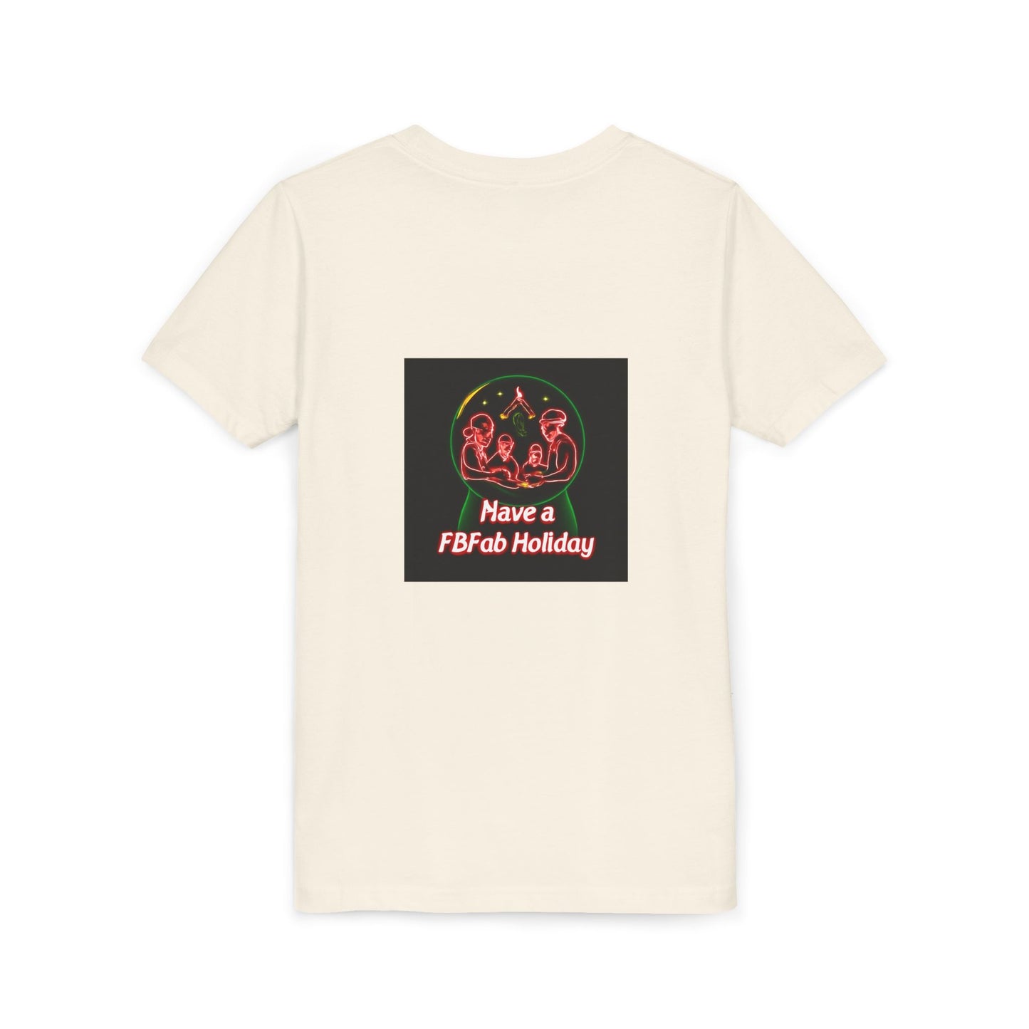 Youth Christmas Short Sleeve Tee, Holiday Tee, Xmas Gift for Kids, Fun Tee for Celebrations, Winter Festive Shirt