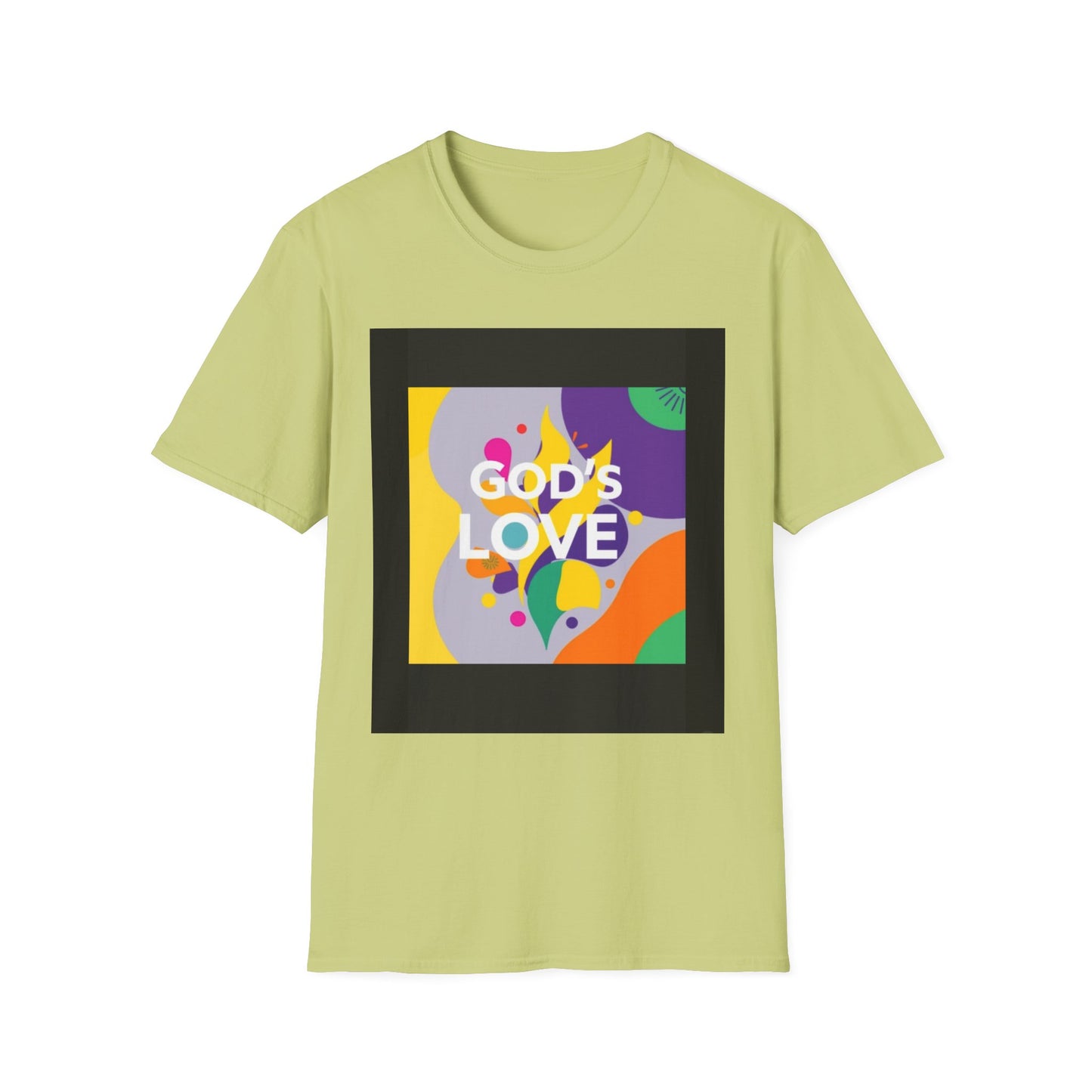 Unisex Softstyle T-Shirt with God's Love Design, Faith Shirt, Inspirational Tee, Christian Apparel, Gift for Believers, Everyday Wear