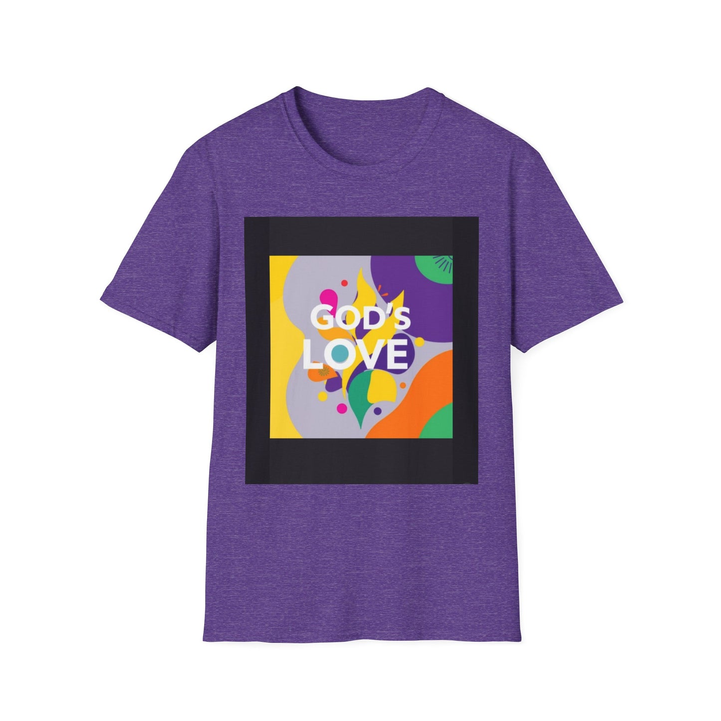 Unisex Softstyle T-Shirt with God's Love Design, Faith Shirt, Inspirational Tee, Christian Apparel, Gift for Believers, Everyday Wear