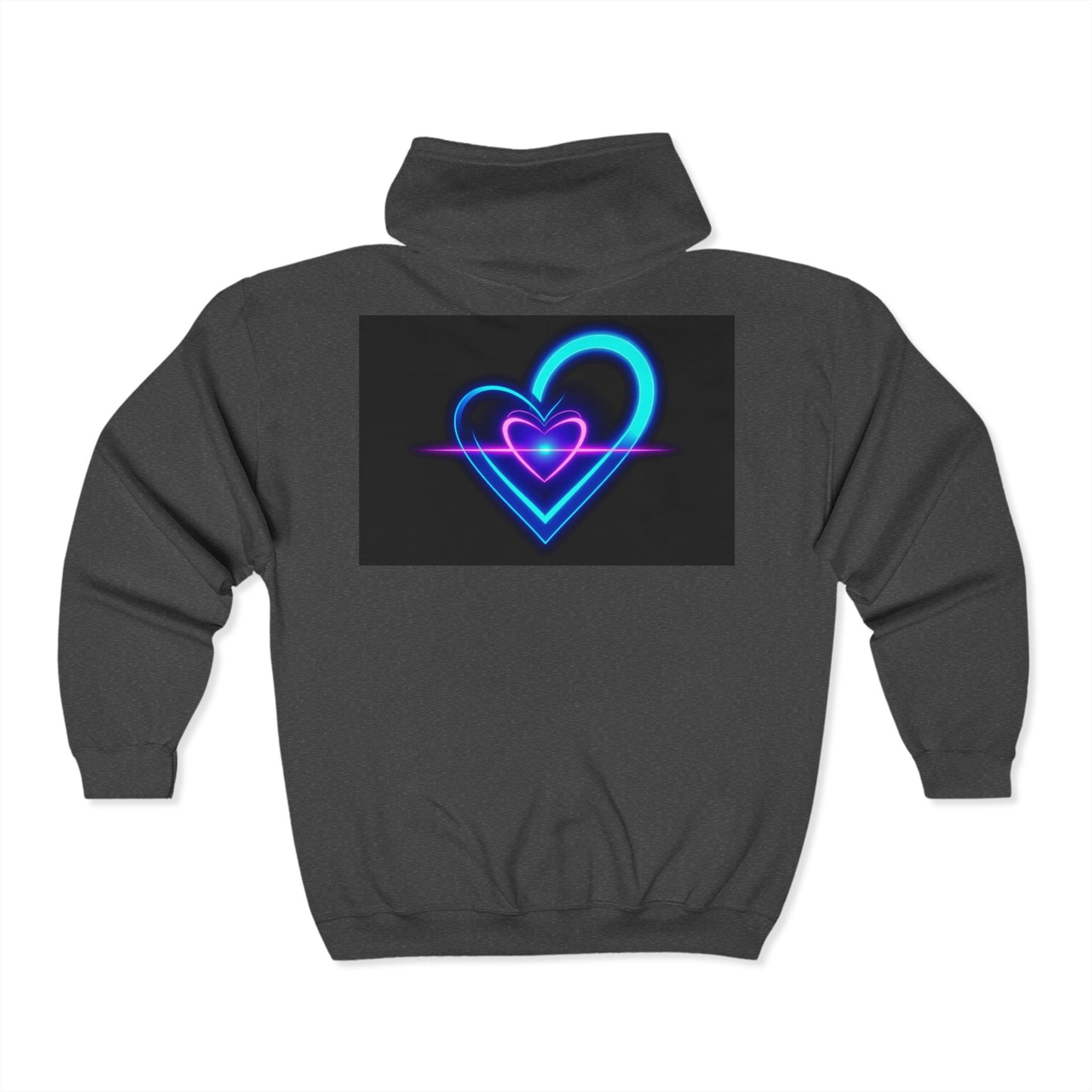 Legendary Love Zip Hoodie, Unisex Graphic Sweatshirt, Cozy Gift for Music Lovers, Valentine's Day Apparel, Trendy Casual Wear