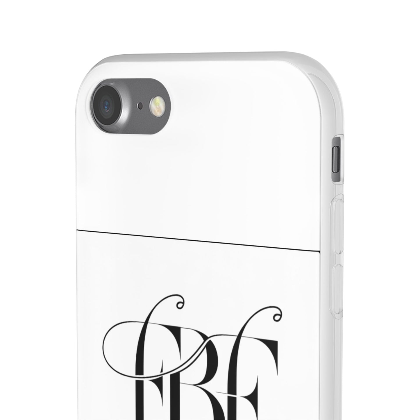 Chic Flexi Phone Case with Fashion Label Design