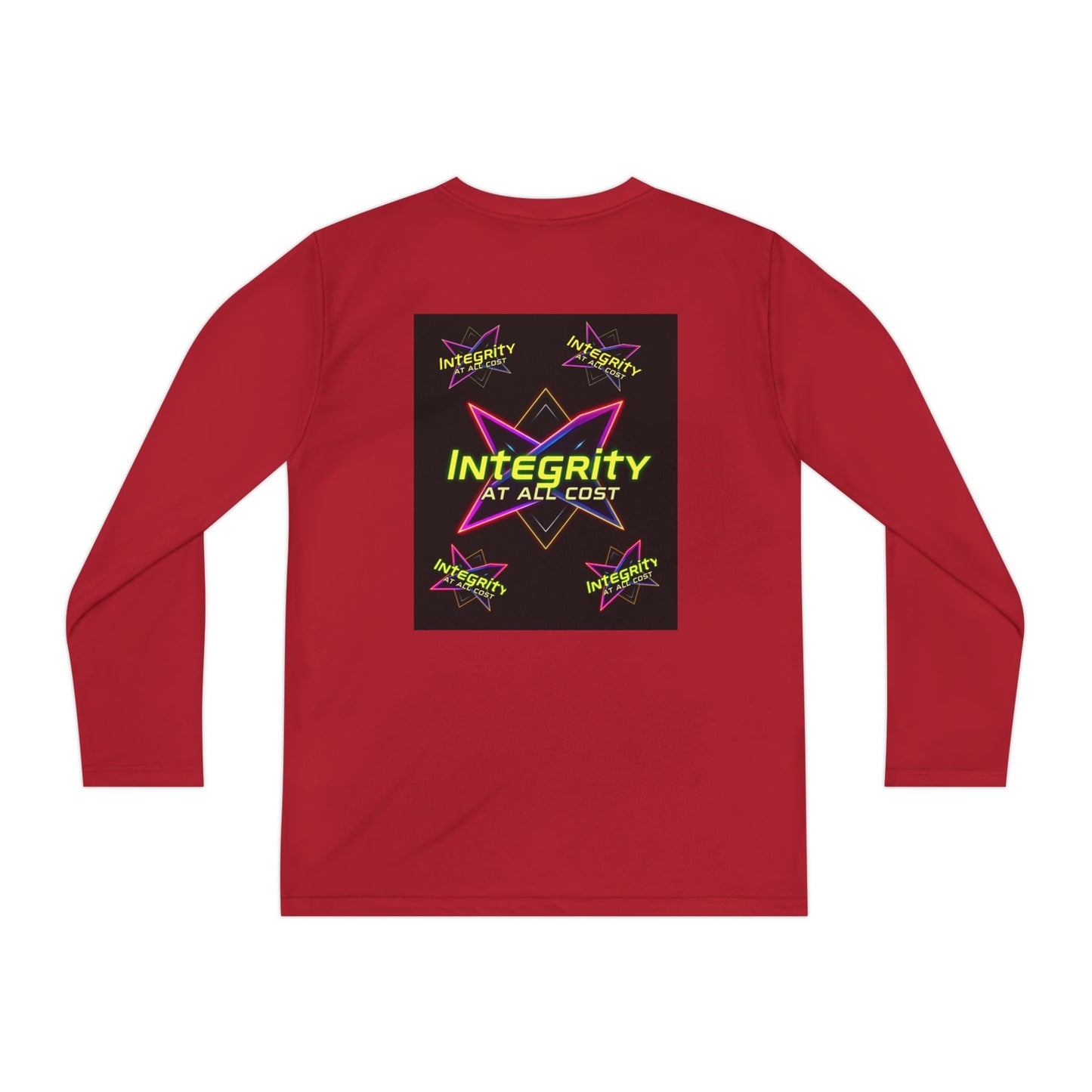 Integrity Youth Long Sleeve Tee, Cool Graphic Shirt, Motivational Apparel, Perfect for Sports, Birthday Gift
