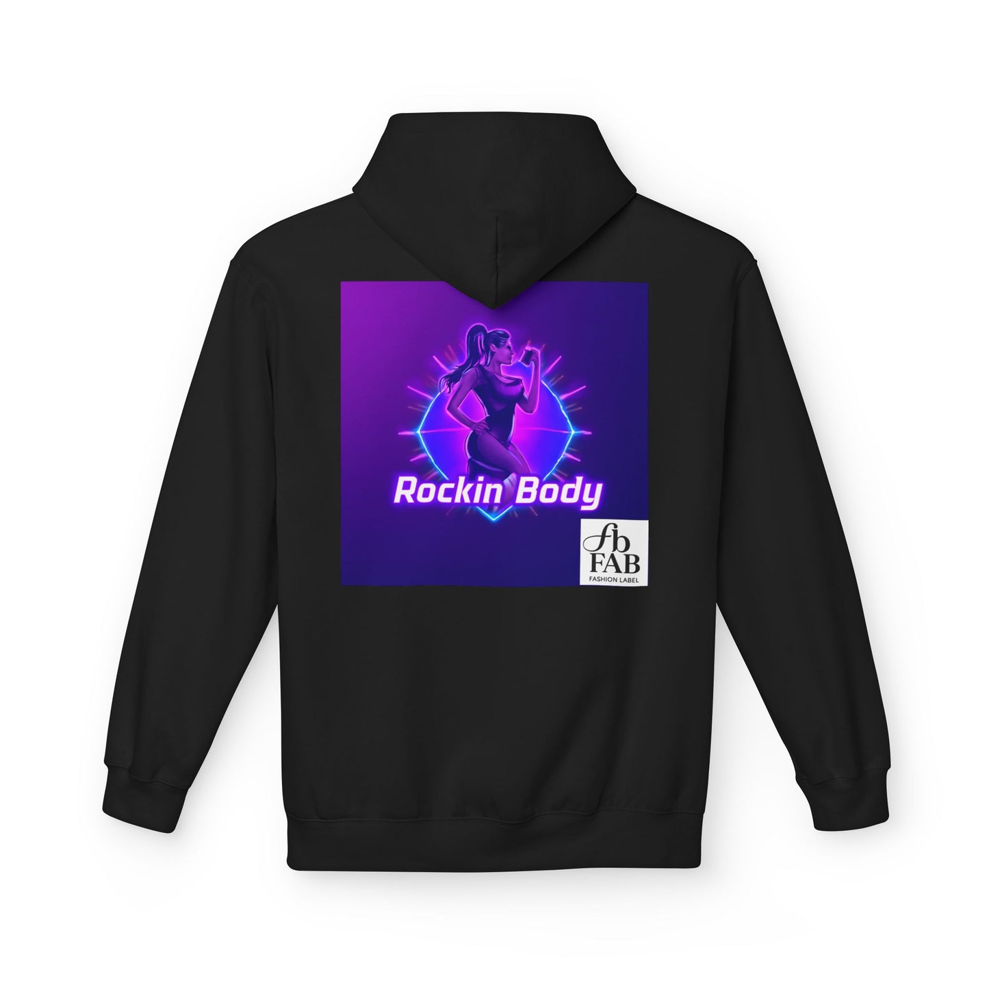 Rock Your Body Fleece Hoodie | Unisex Midweight Hoodie, Cozy Sweatshirt, Unique Gift for Fitness Lovers, Casual Wear, Music Inspired Apparel