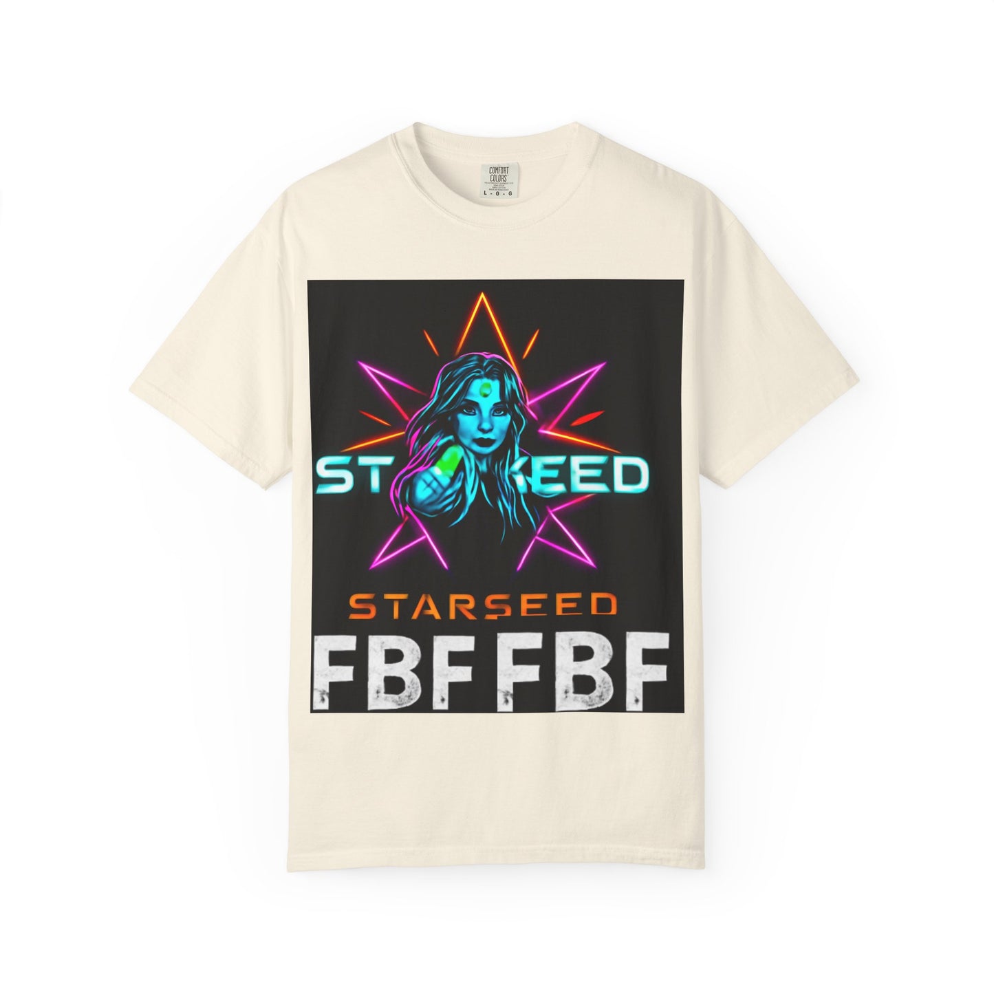 Neon Graphic T-Shirt - Starseed FBF Tee, Unisex Fashion, Cool Gift, Festival Wear, Retro Style, Casual Streetwear