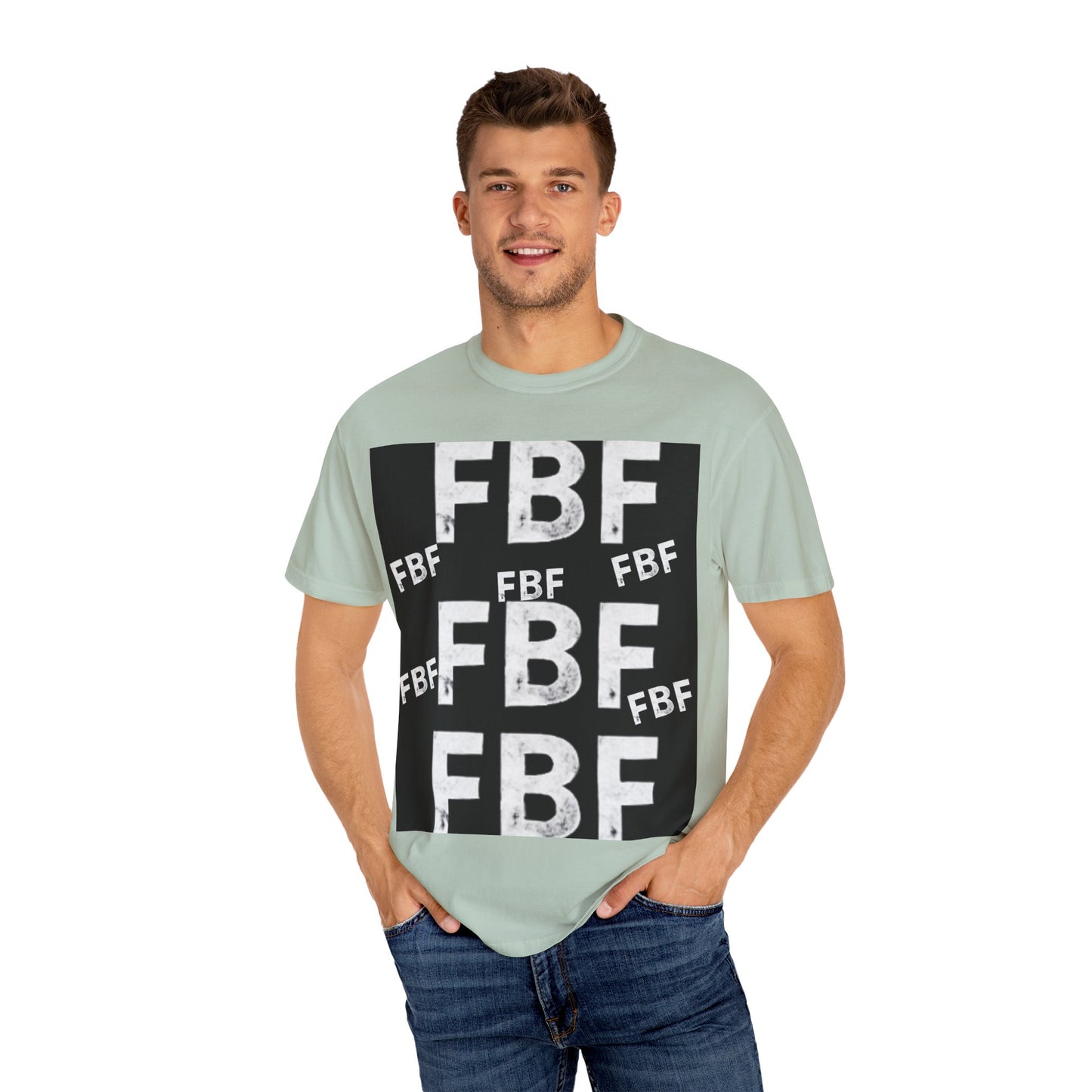 FBF Garment-Dyed Unisex T-shirt, Casual Wear, Graphic Tee, Street Style, Gift for Friends, All Occasions