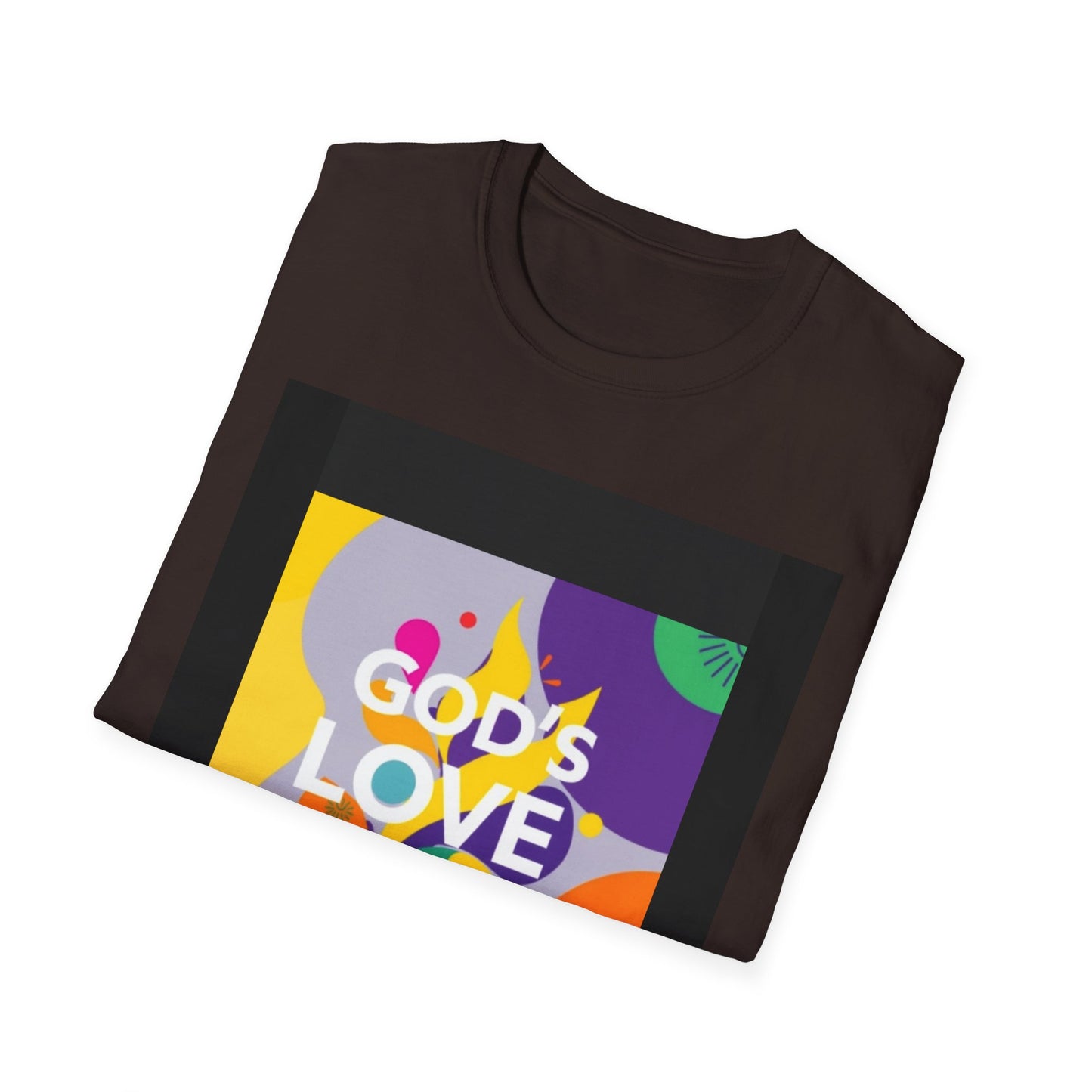Unisex Softstyle T-Shirt with God's Love Design, Faith Shirt, Inspirational Tee, Christian Apparel, Gift for Believers, Everyday Wear