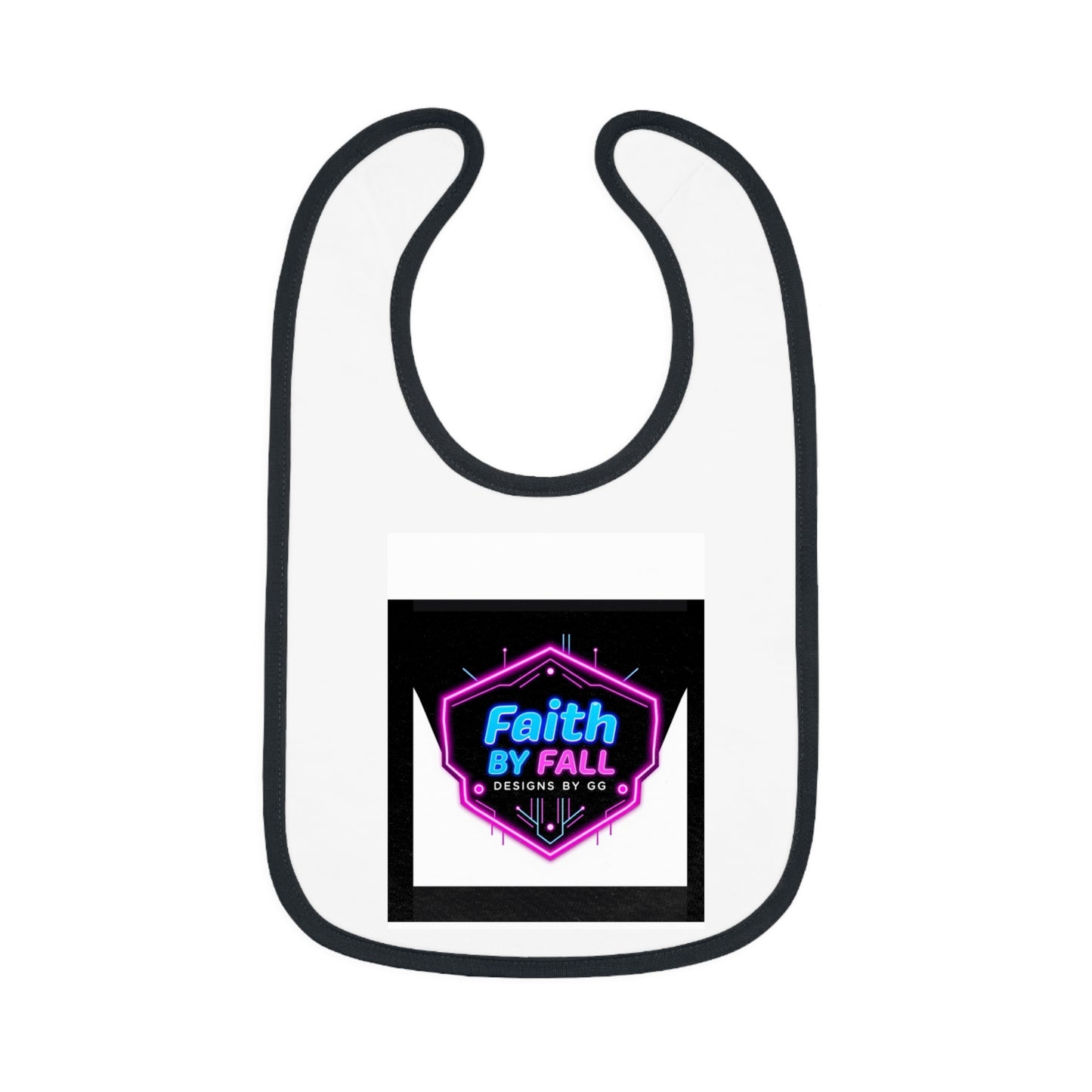 Baby Contrast Trim Jersey Bib
