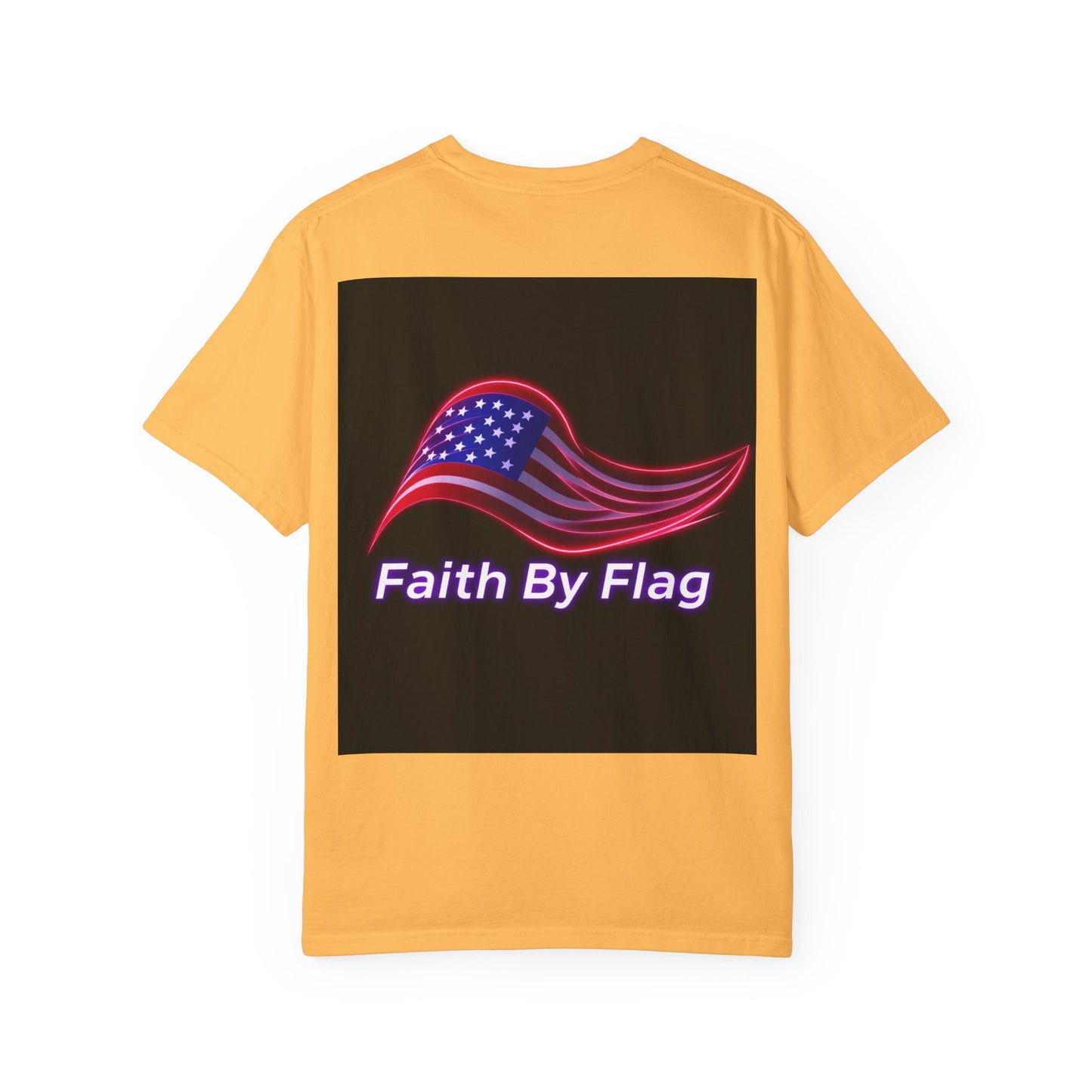 Patriotic T-Shirt with Eagle Graphic | Faith By Flag Tee, Unisex Apparel, Independence Day Shirt, Casual Wear, Gift for Veterans