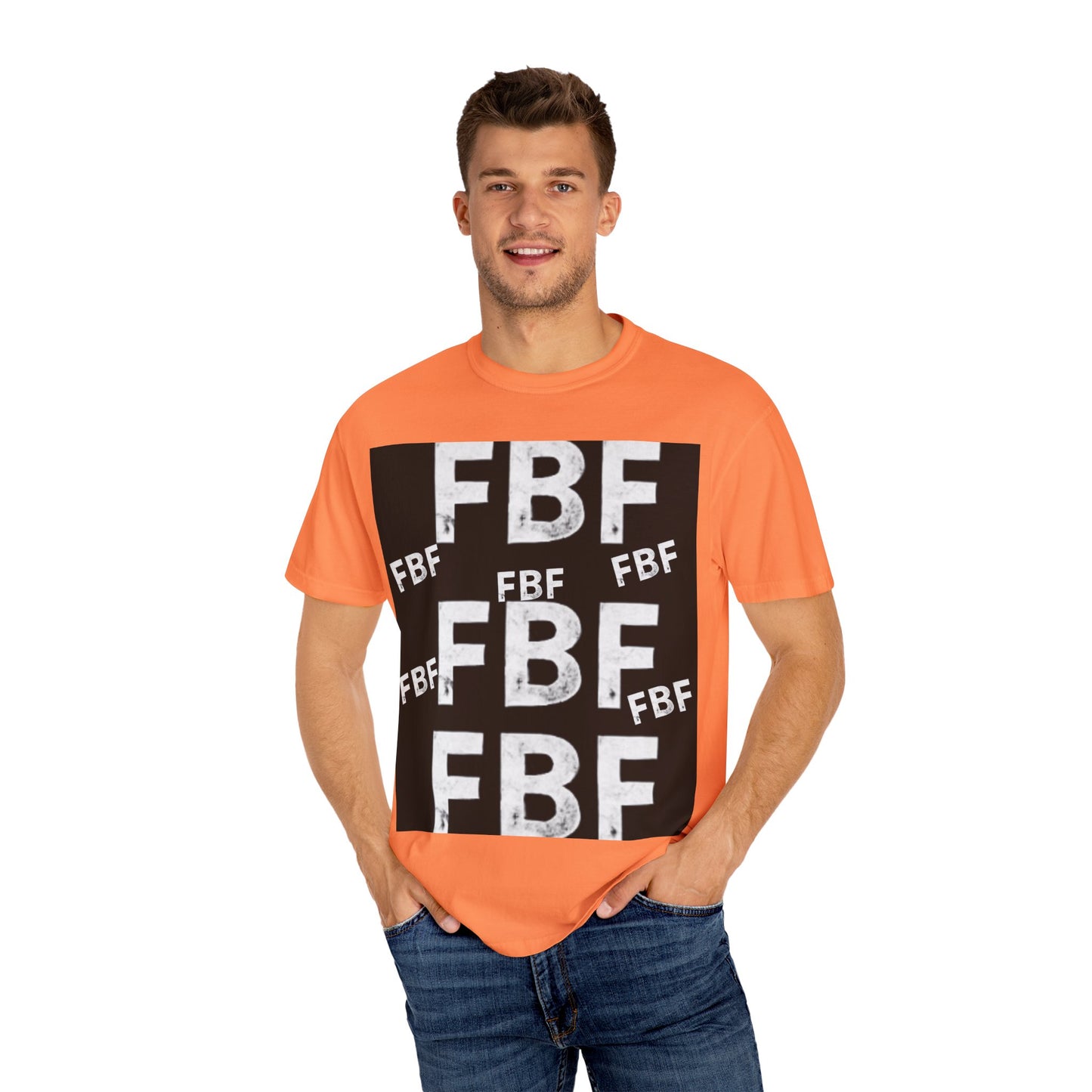 FBF Garment-Dyed Unisex T-shirt, Casual Wear, Graphic Tee, Street Style, Gift for Friends, All Occasions
