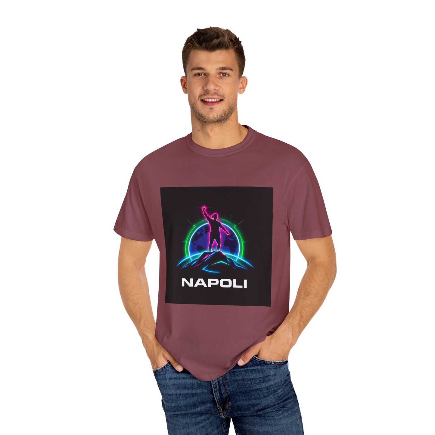 Neon Napoli T-Shirt for Adventurers, Retro Graphic Tee, Perfect for Travelers, Gifts for Him/Her, Cool Streetwear, Casual Outfit