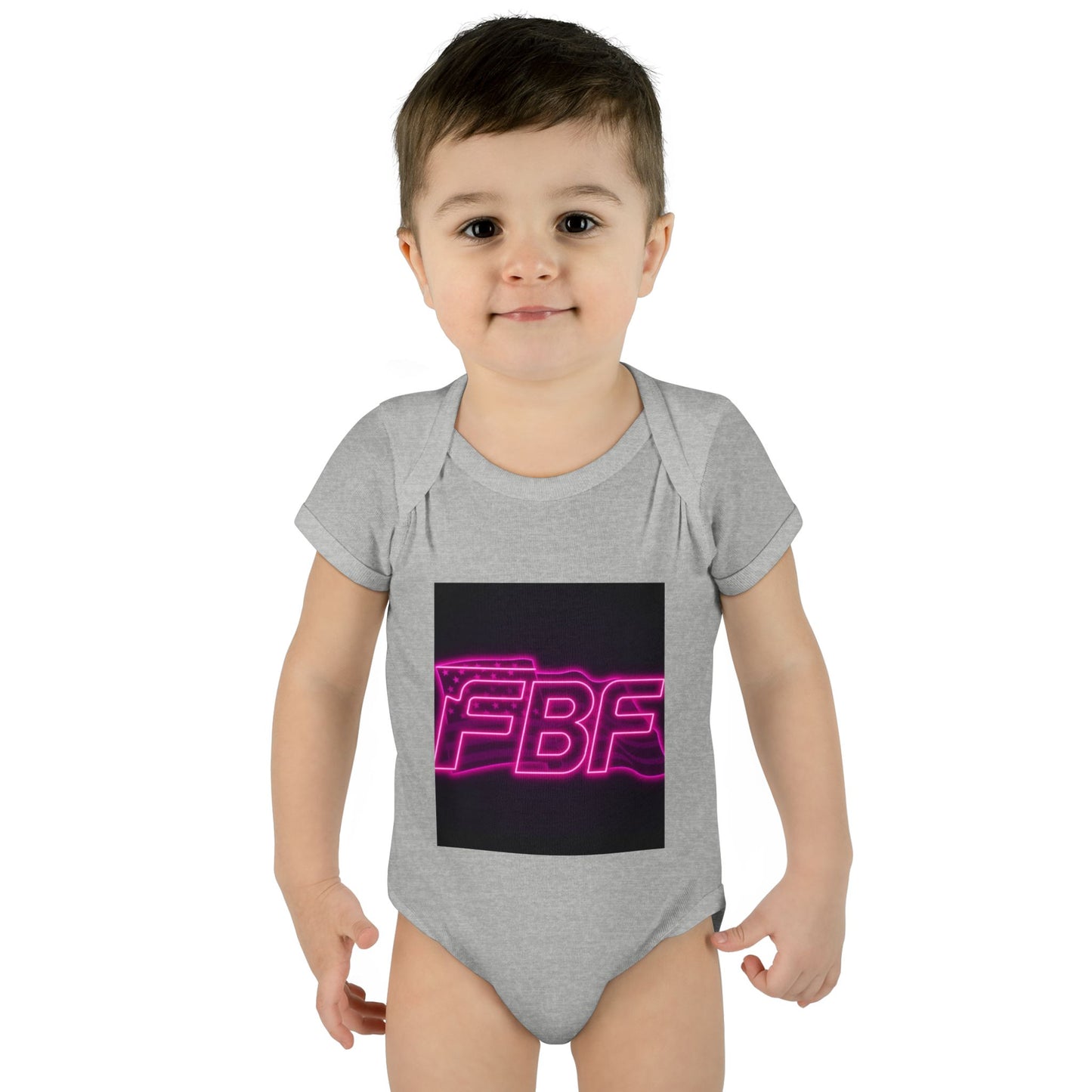 Neon Baby Bodysuit for Trendy Infants, Cool Graphic Onesie, Unique Baby Gift, Personalized Baby Outfit, Modern Infant Apparel