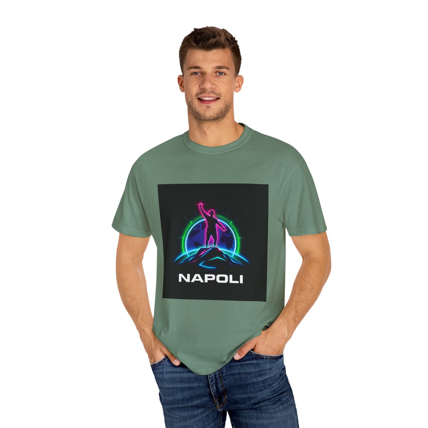 Neon Napoli T-Shirt for Adventurers, Retro Graphic Tee, Perfect for Travelers, Gifts for Him/Her, Cool Streetwear, Casual Outfit