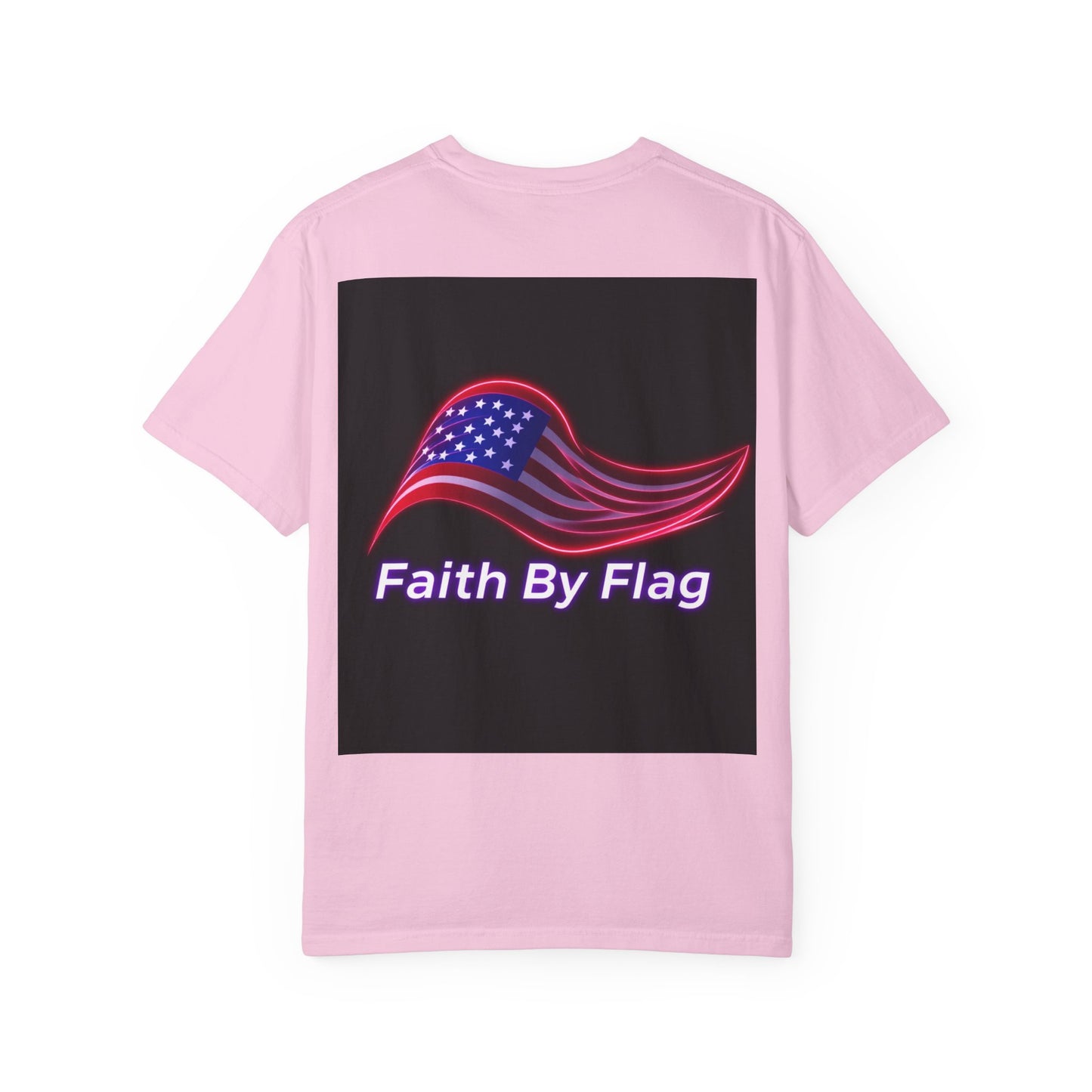 Patriotic T-Shirt with Eagle Graphic | Faith By Flag Tee, Unisex Apparel, Independence Day Shirt, Casual Wear, Gift for Veterans