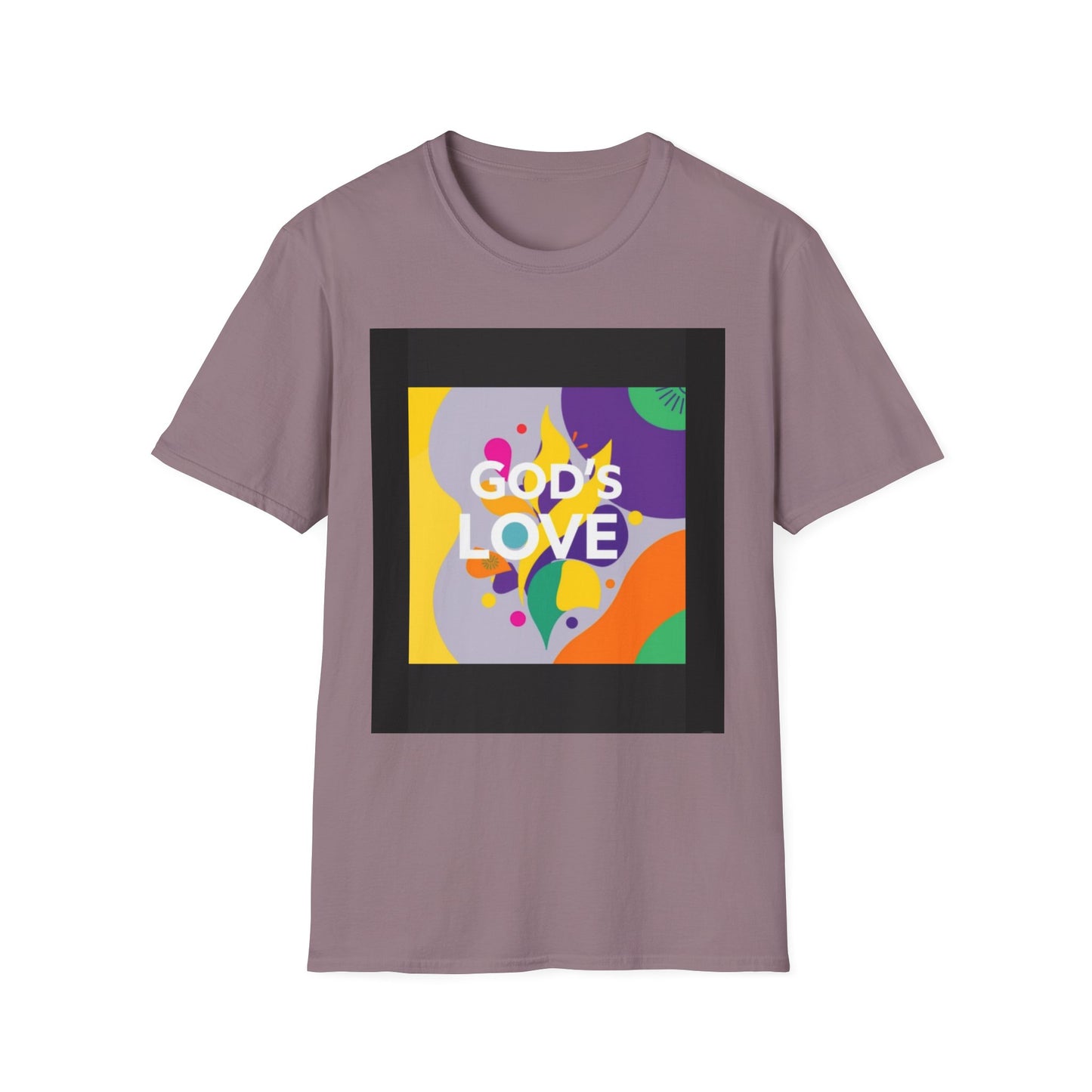Unisex Softstyle T-Shirt with God's Love Design, Faith Shirt, Inspirational Tee, Christian Apparel, Gift for Believers, Everyday Wear