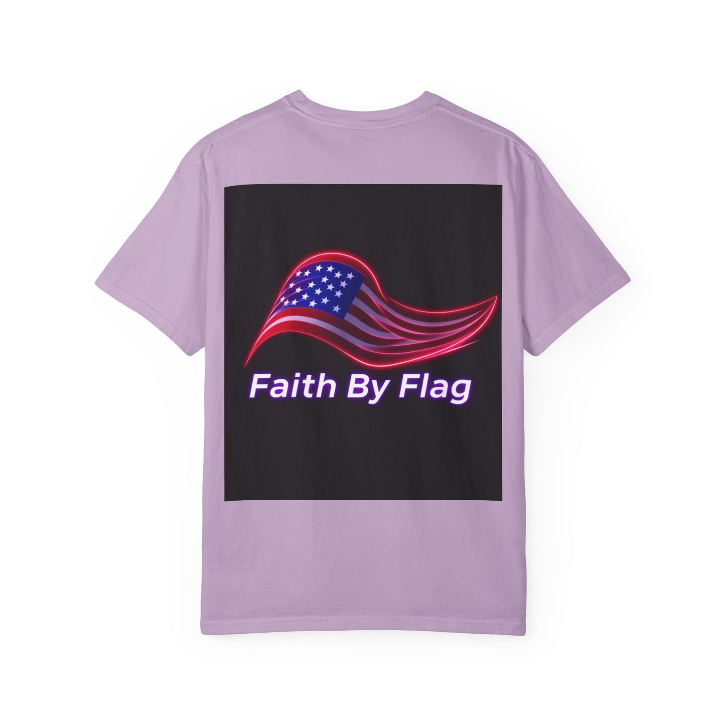 Patriotic T-Shirt with Eagle Graphic | Faith By Flag Tee, Unisex Apparel, Independence Day Shirt, Casual Wear, Gift for Veterans
