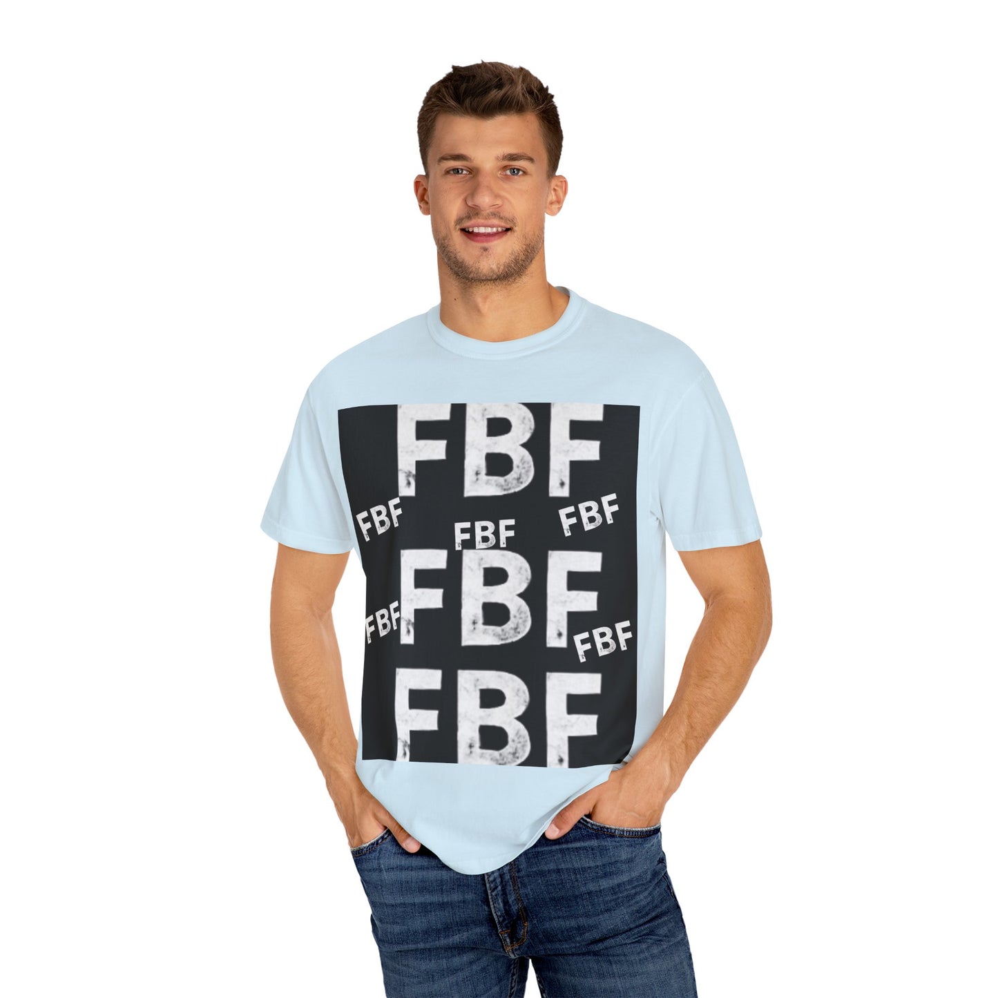 FBF Garment-Dyed Unisex T-shirt, Casual Wear, Graphic Tee, Street Style, Gift for Friends, All Occasions