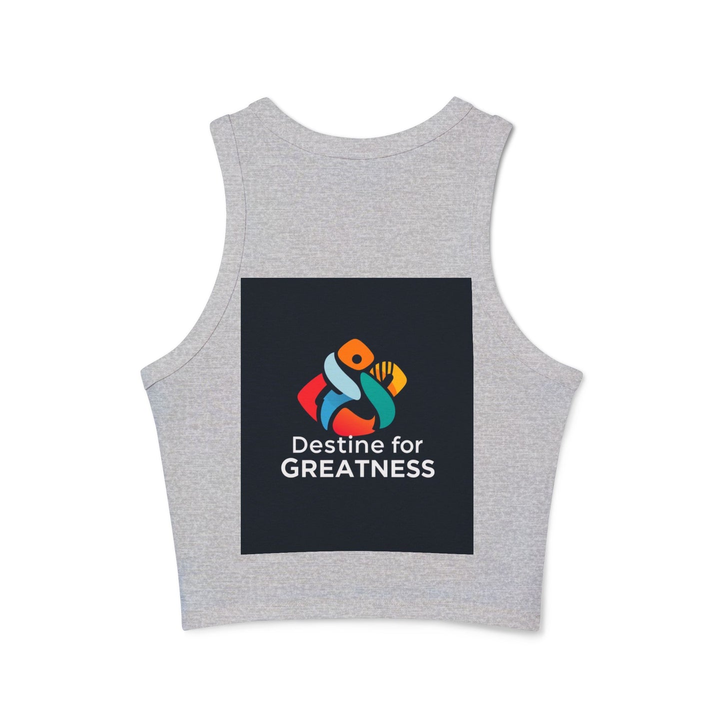 Empowering Racer Tank Top, Motivational Workout Top, Women's Exercise Wear, Fitness Apparel, Gift for Her, Summer Essentials