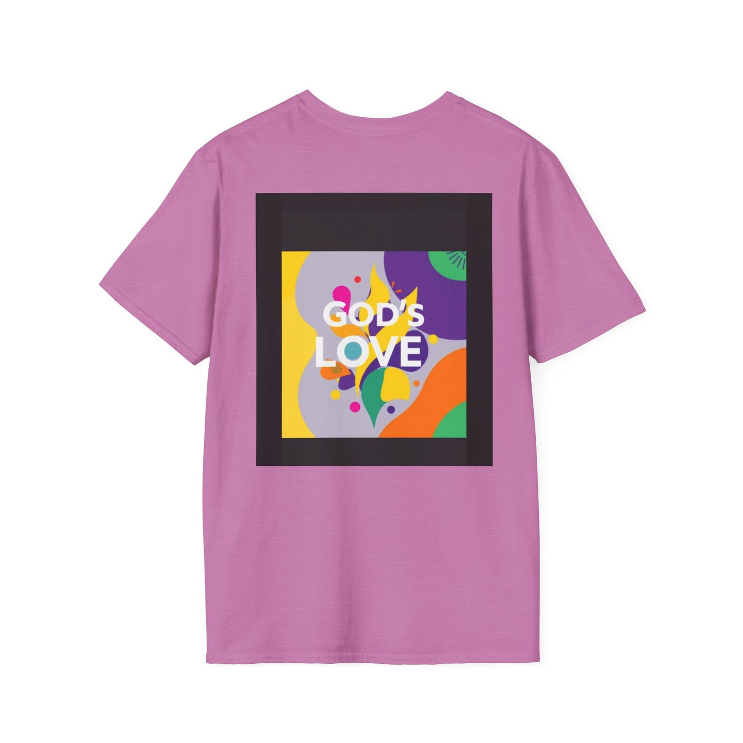 Unisex Softstyle T-Shirt with God's Love Design, Faith Shirt, Inspirational Tee, Christian Apparel, Gift for Believers, Everyday Wear