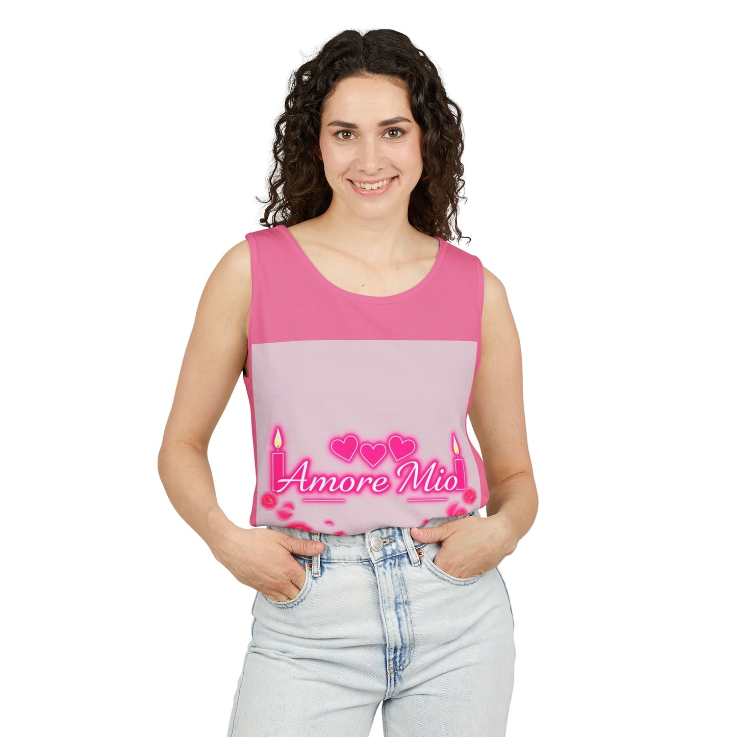 Unisex Graphic Tank Top, Cute Casual Summer Wear, Perfect for Gifts, Self-Love Celebration, Festive & Fun, Daily Comfort