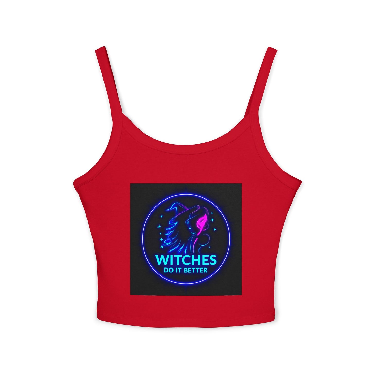 Women's Neon Graphic Tank Top - Perfect for Witches & Festival Lovers, Summer Fashion, Witchy Vibes, Occasions & Celebrations
