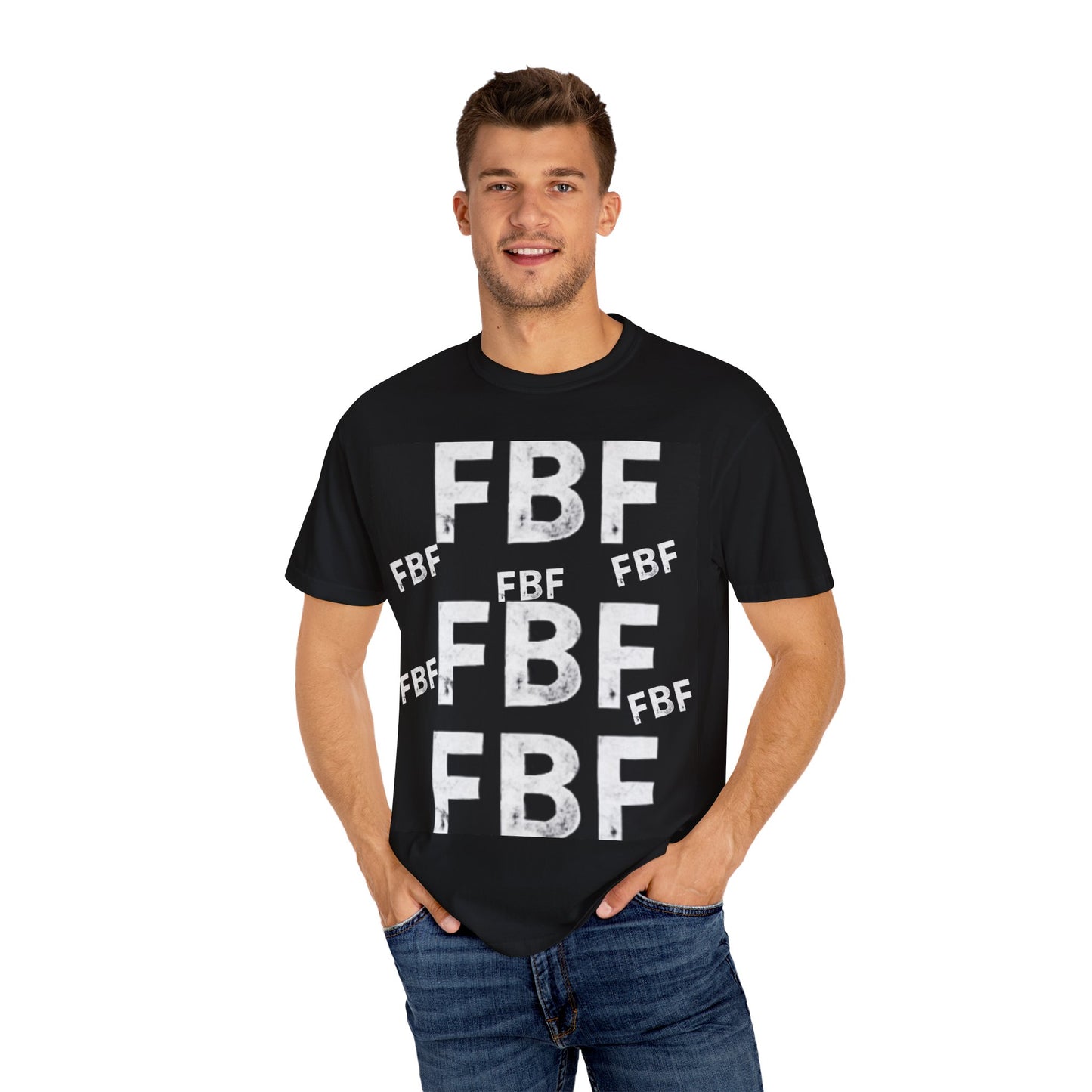 FBF Garment-Dyed Unisex T-shirt, Casual Wear, Graphic Tee, Street Style, Gift for Friends, All Occasions