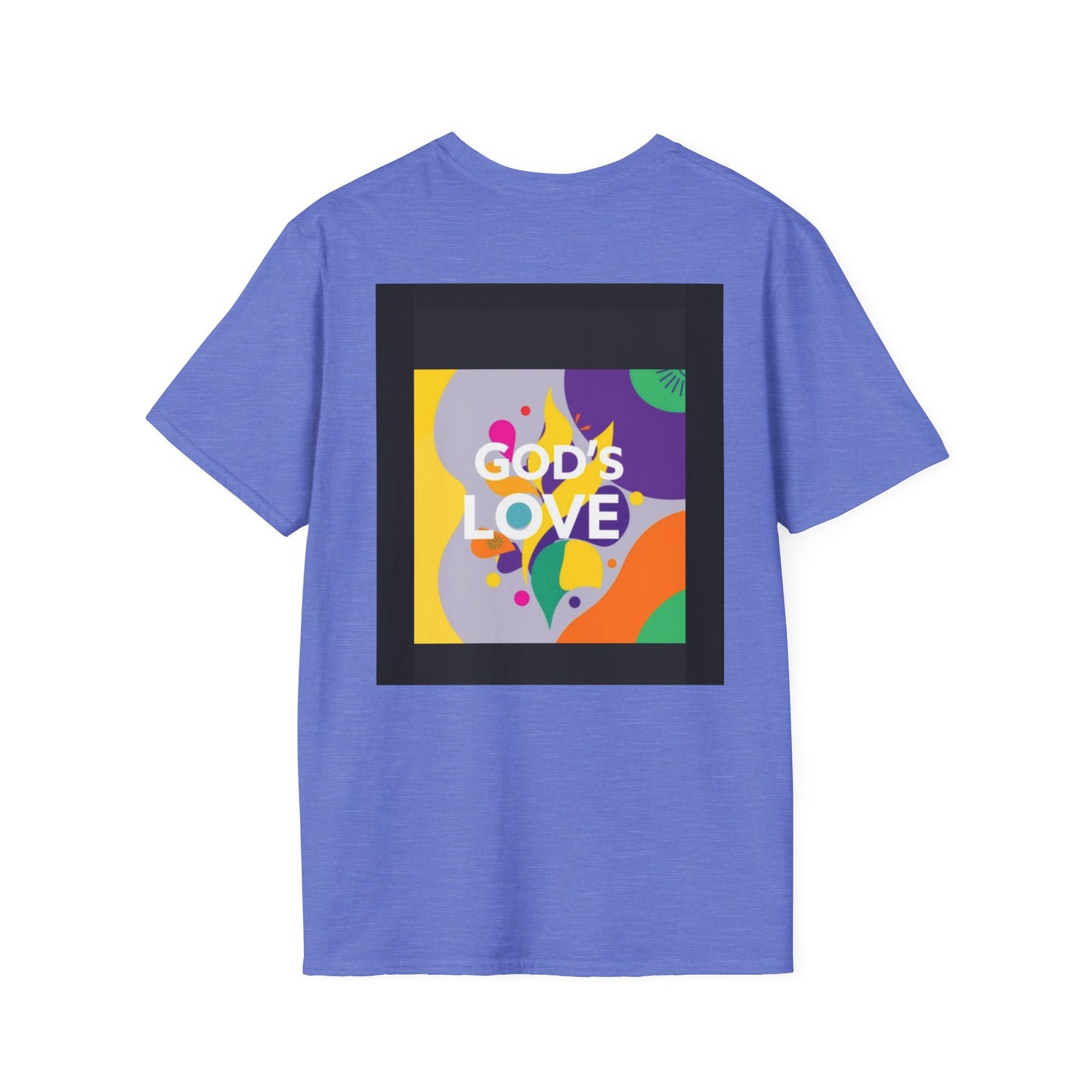 Unisex Softstyle T-Shirt with God's Love Design, Faith Shirt, Inspirational Tee, Christian Apparel, Gift for Believers, Everyday Wear