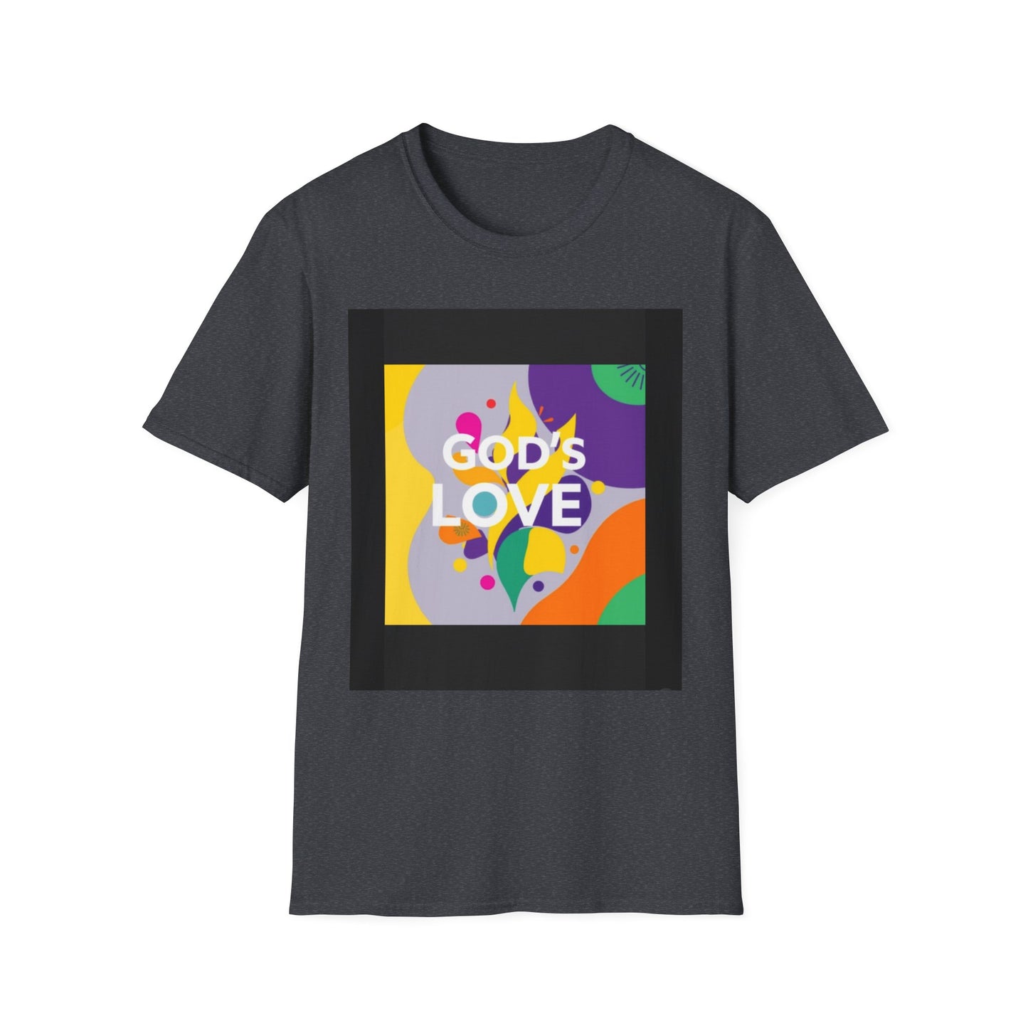 Unisex Softstyle T-Shirt with God's Love Design, Faith Shirt, Inspirational Tee, Christian Apparel, Gift for Believers, Everyday Wear