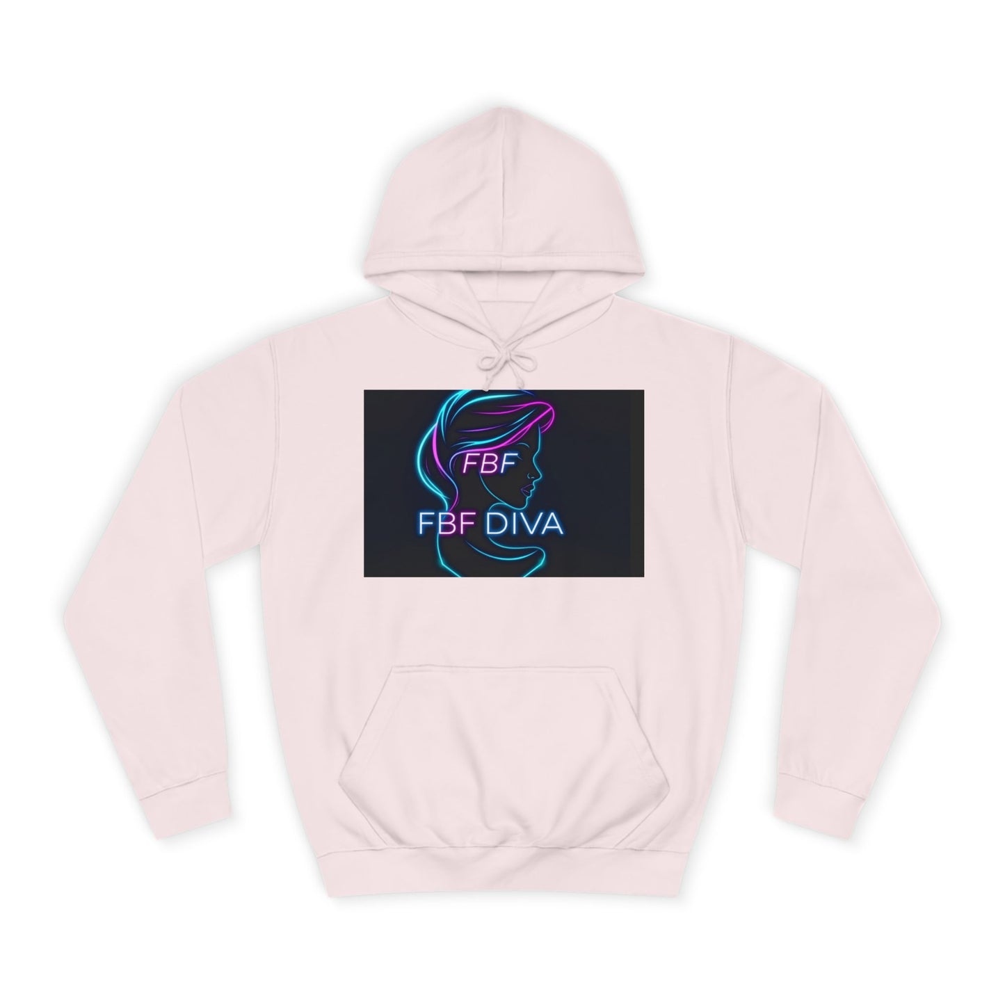 Neon FBF College Hoodie, Unisex Streetwear, Stylish Campus Apparel, Cozy Gift for Students, Trendy College Wear, FBF Diva Hoodie