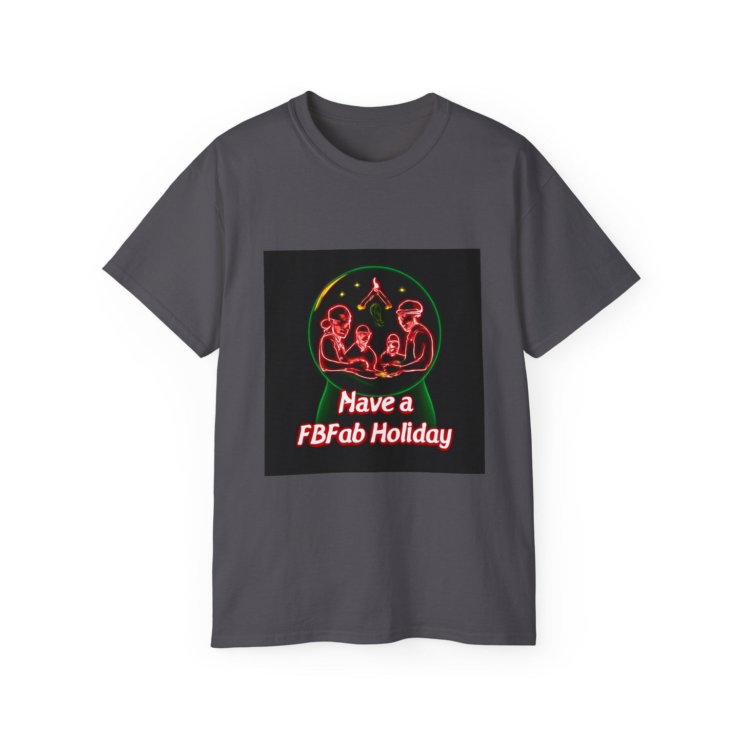 Festive Alien Tee, Unisex Holiday T-Shirt, Graphic Tee for Parties, Fun Gift for Friends, Quirky Style for Casual Wear