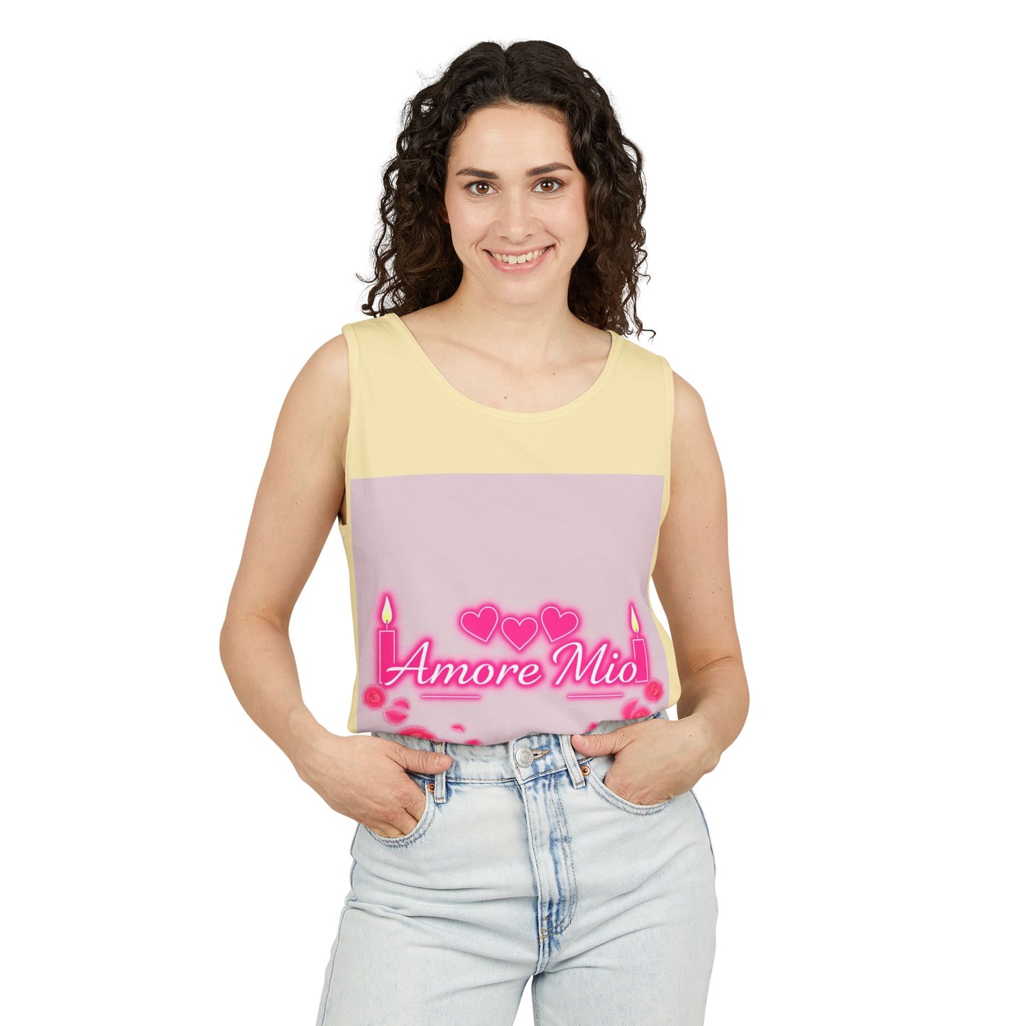 Unisex Graphic Tank Top, Cute Casual Summer Wear, Perfect for Gifts, Self-Love Celebration, Festive & Fun, Daily Comfort