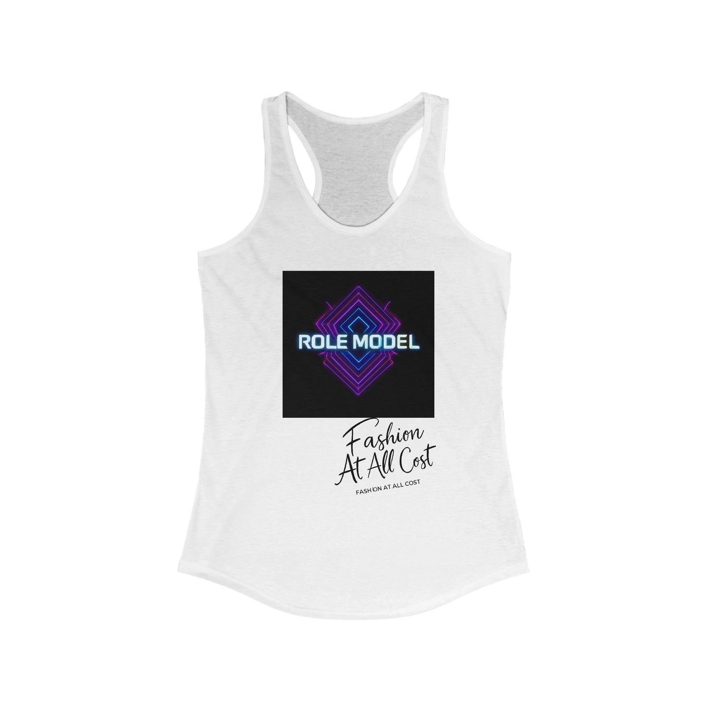 Role Model Racerback Tank Top, Stylish Fitness Top, Workout Apparel, Casual Summer Wear, Gift for Strong Women, Inspirational Fitness Shirt